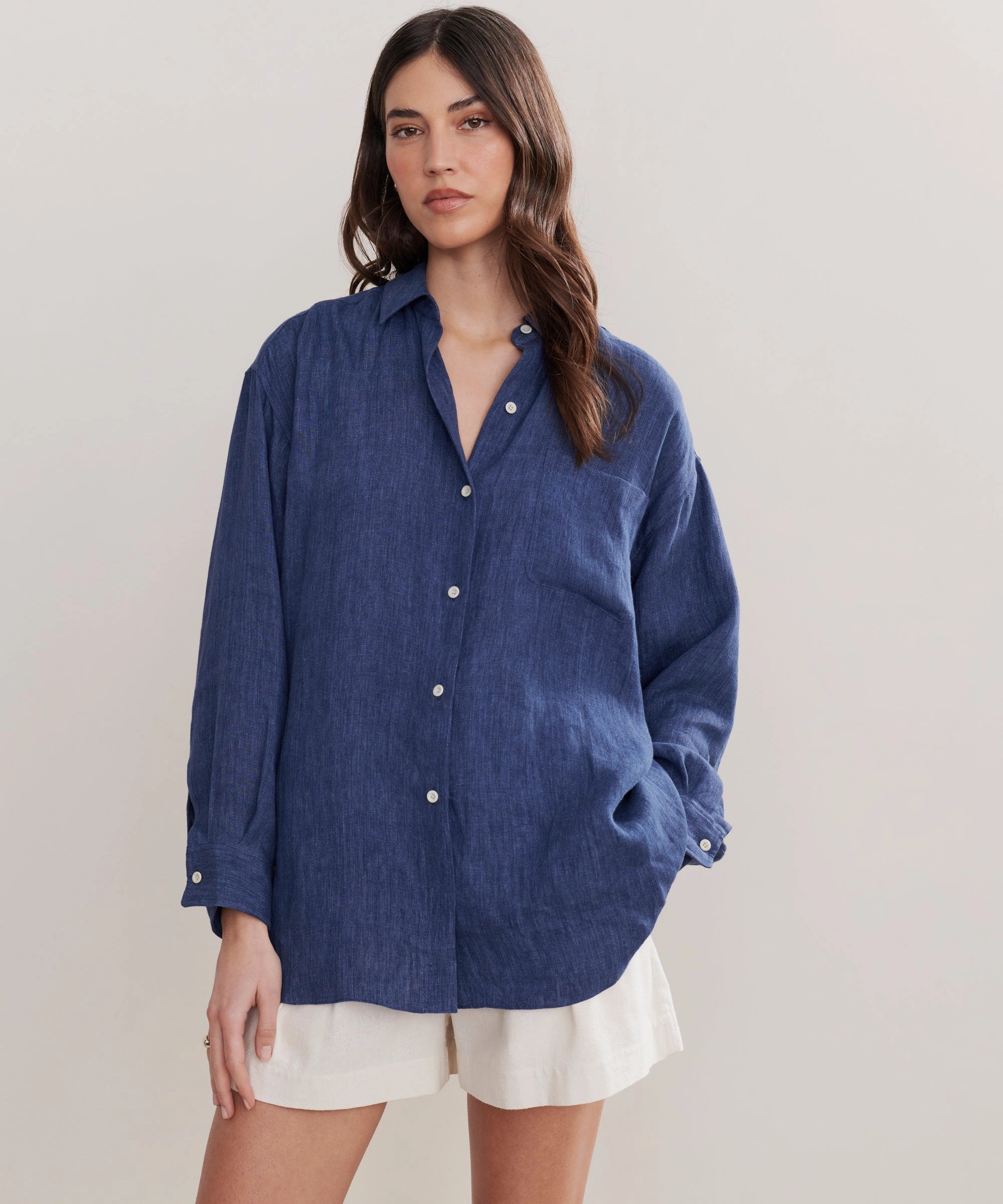 LayeringFriendly Weight Relaxed Oversized Shirt