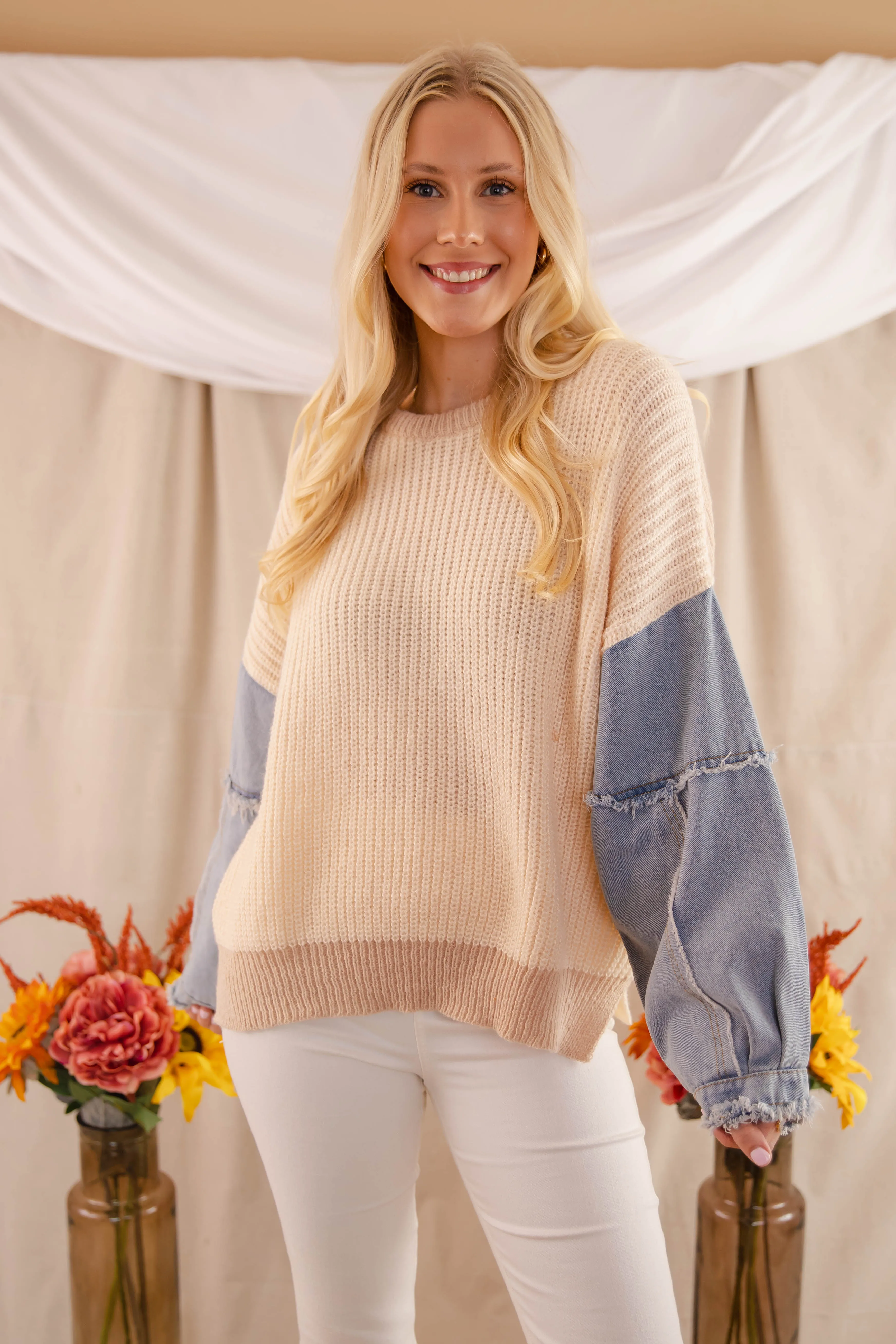AntiMicrobialLining RESTOCK: Best Of Both Worlds Sweater-Taupe