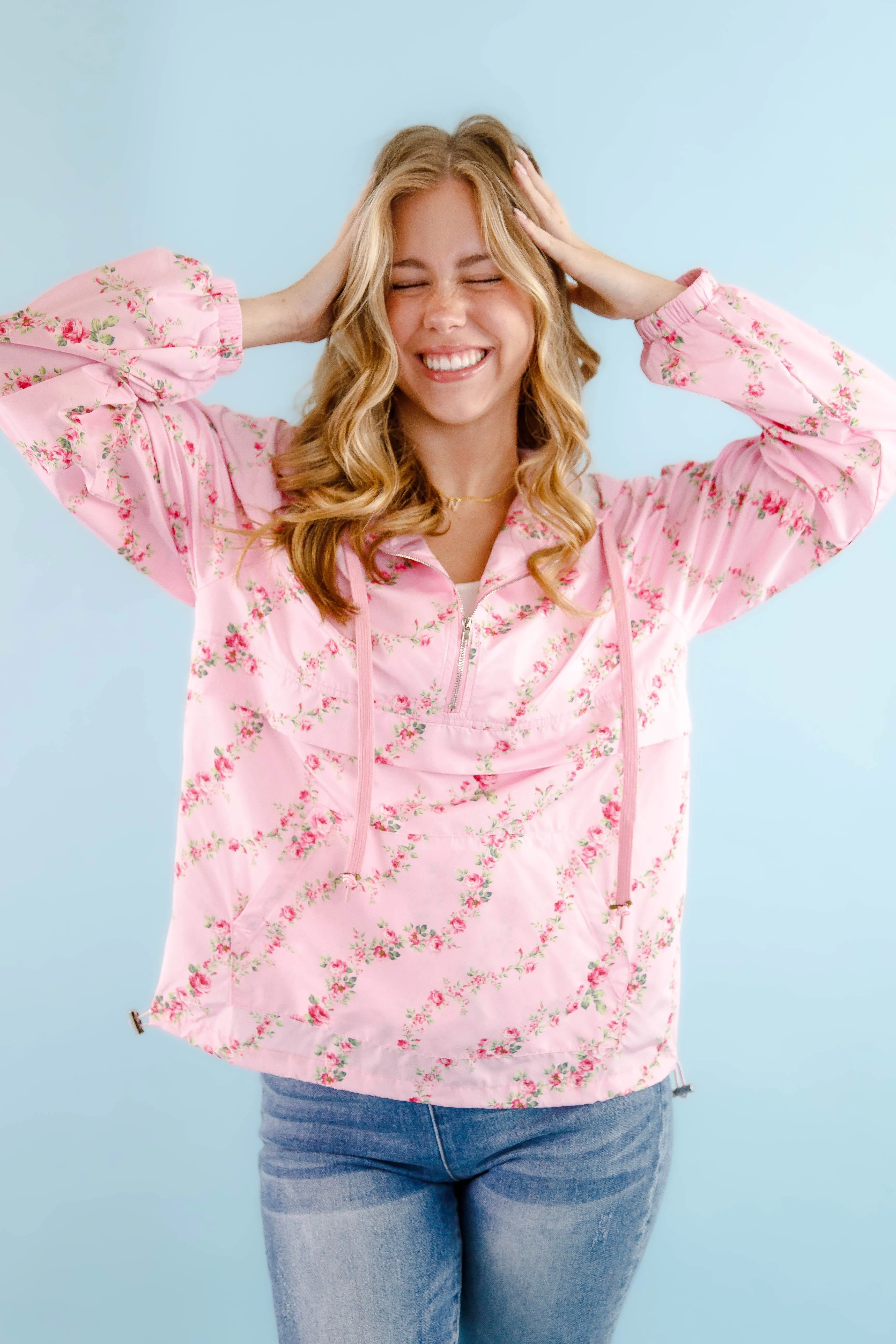 Soft Blended Fabric RESTOCK: Feel It Coming Windbreaker Pullover