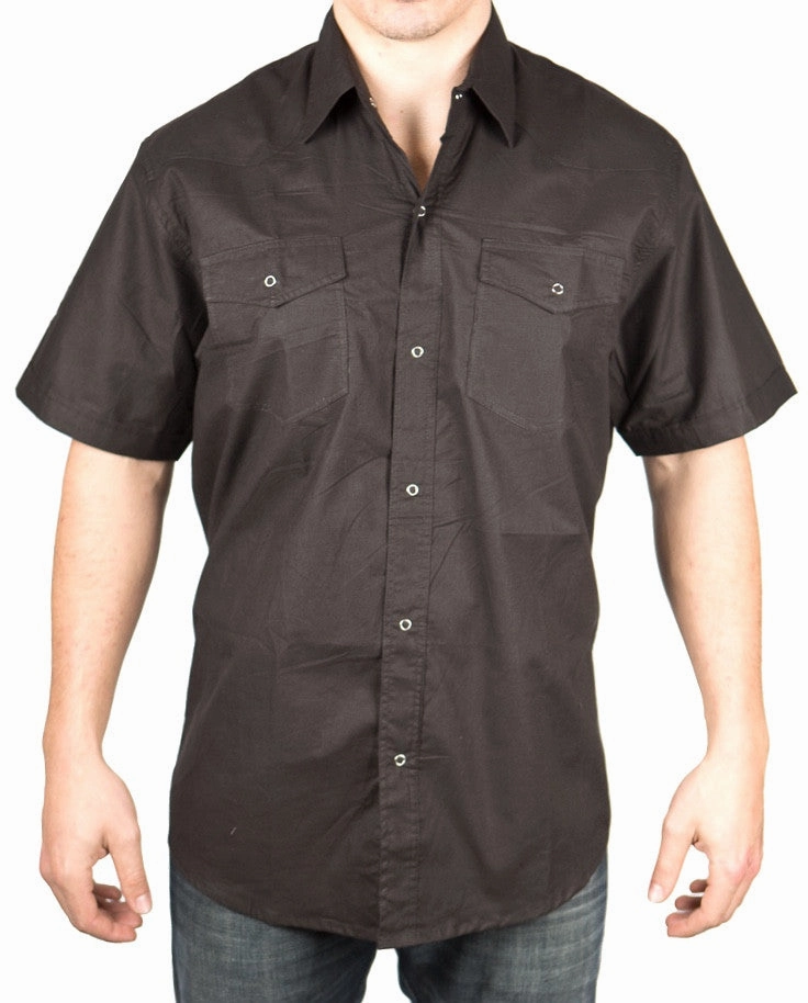 Abrasion Resistant Fabric Retro Snap Shirt
