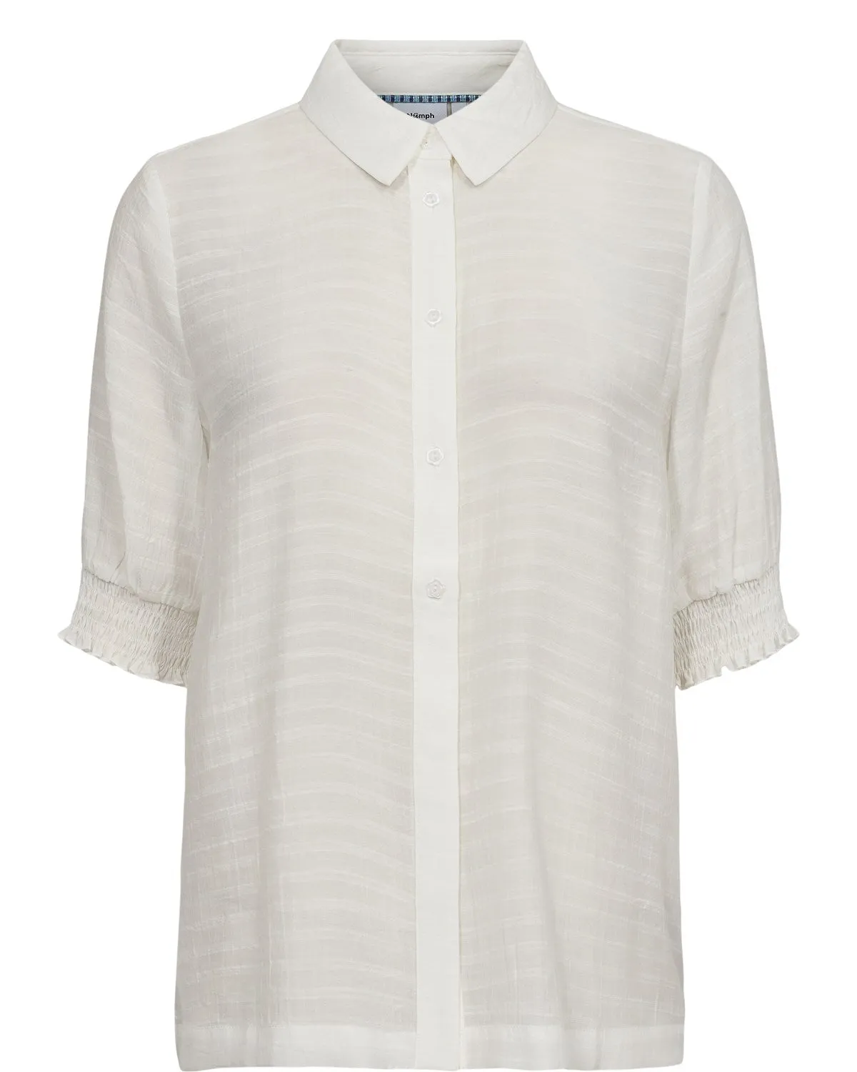 NUTULLI SS SHIRT - Bright White wrinkle free finish