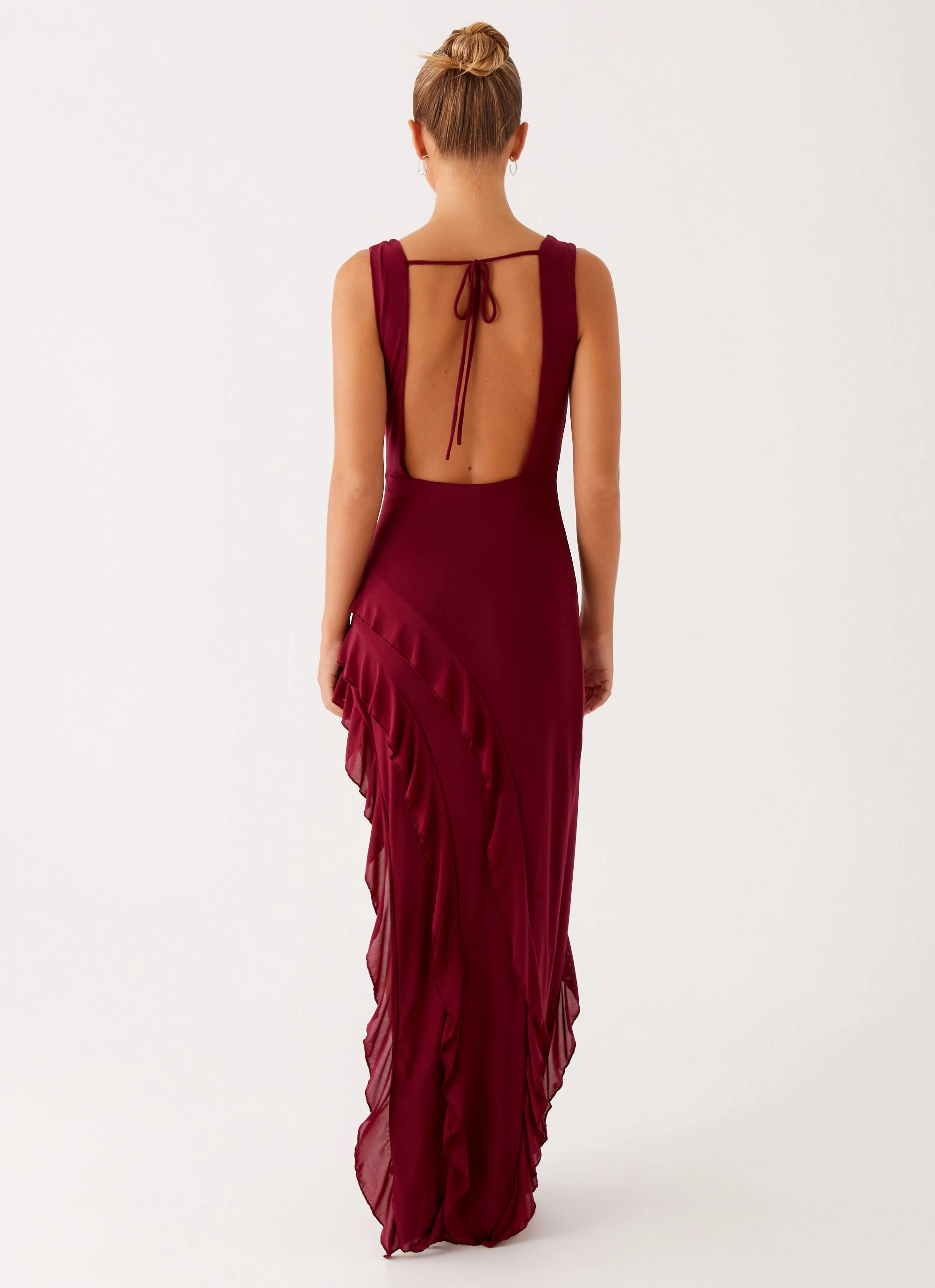 Silky Shape Hendrix Maxi Dress - Raspberry Wine