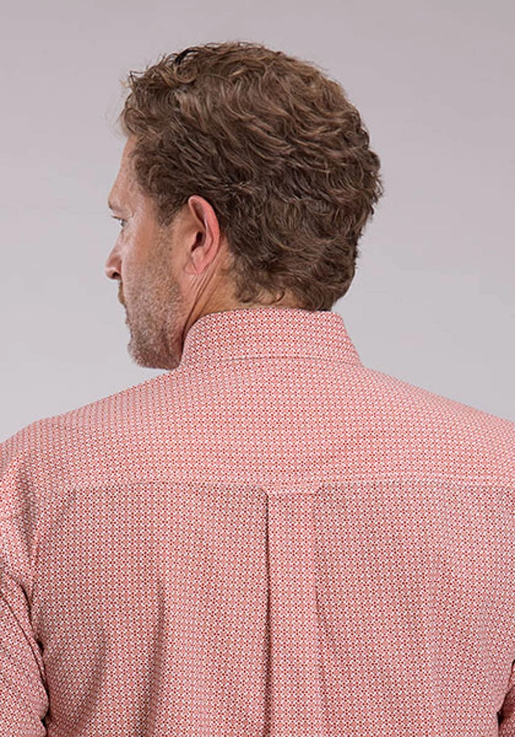 Roper Mens 2500 Saltillo Foulard Rust 100% Cotton 1 Pkt S/S Shirt Retro Vibe Subtle patterns