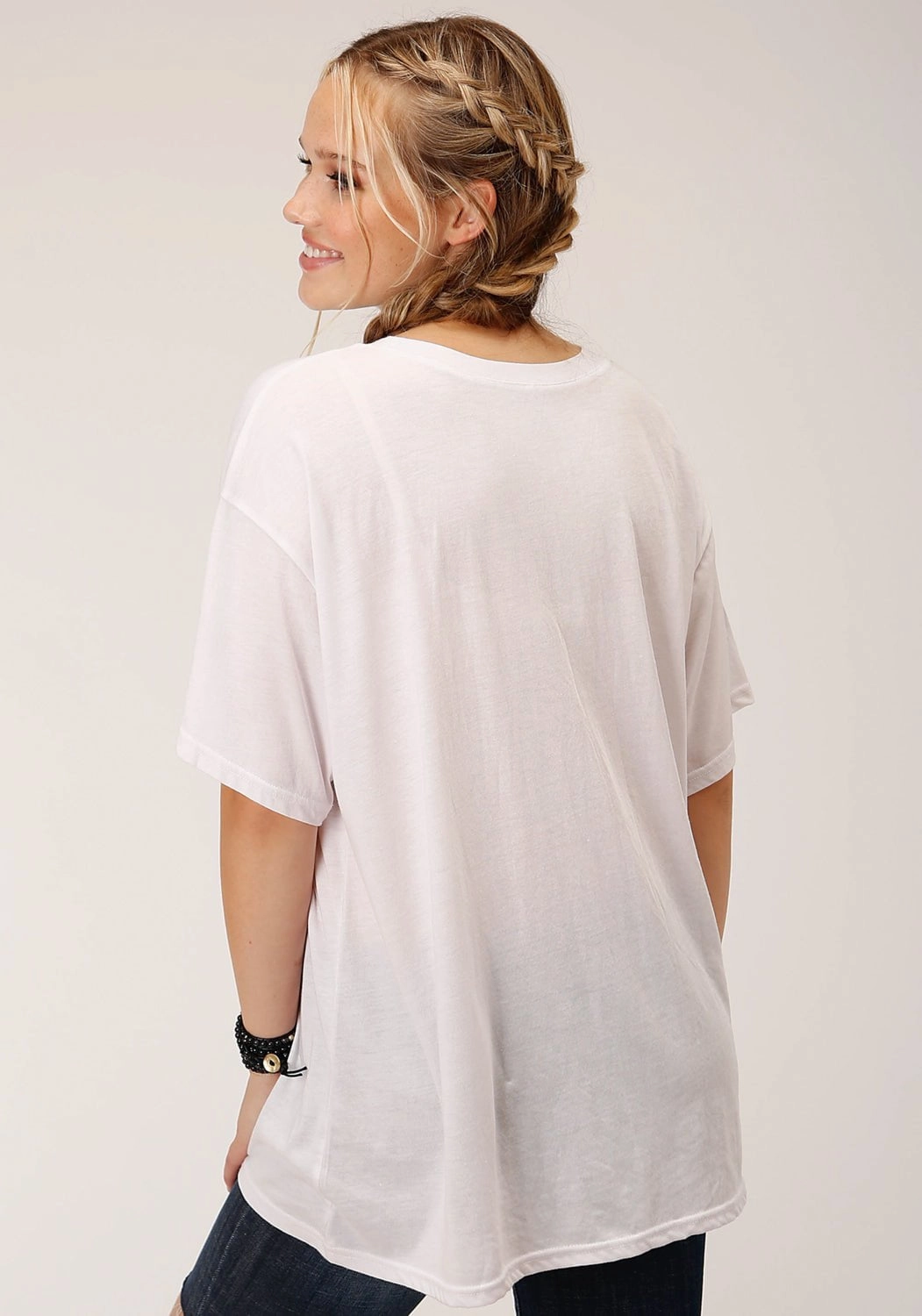 Customizable Option Roper Womens Take Me To The Desert White Poly/Rayon S/S T-Shirt