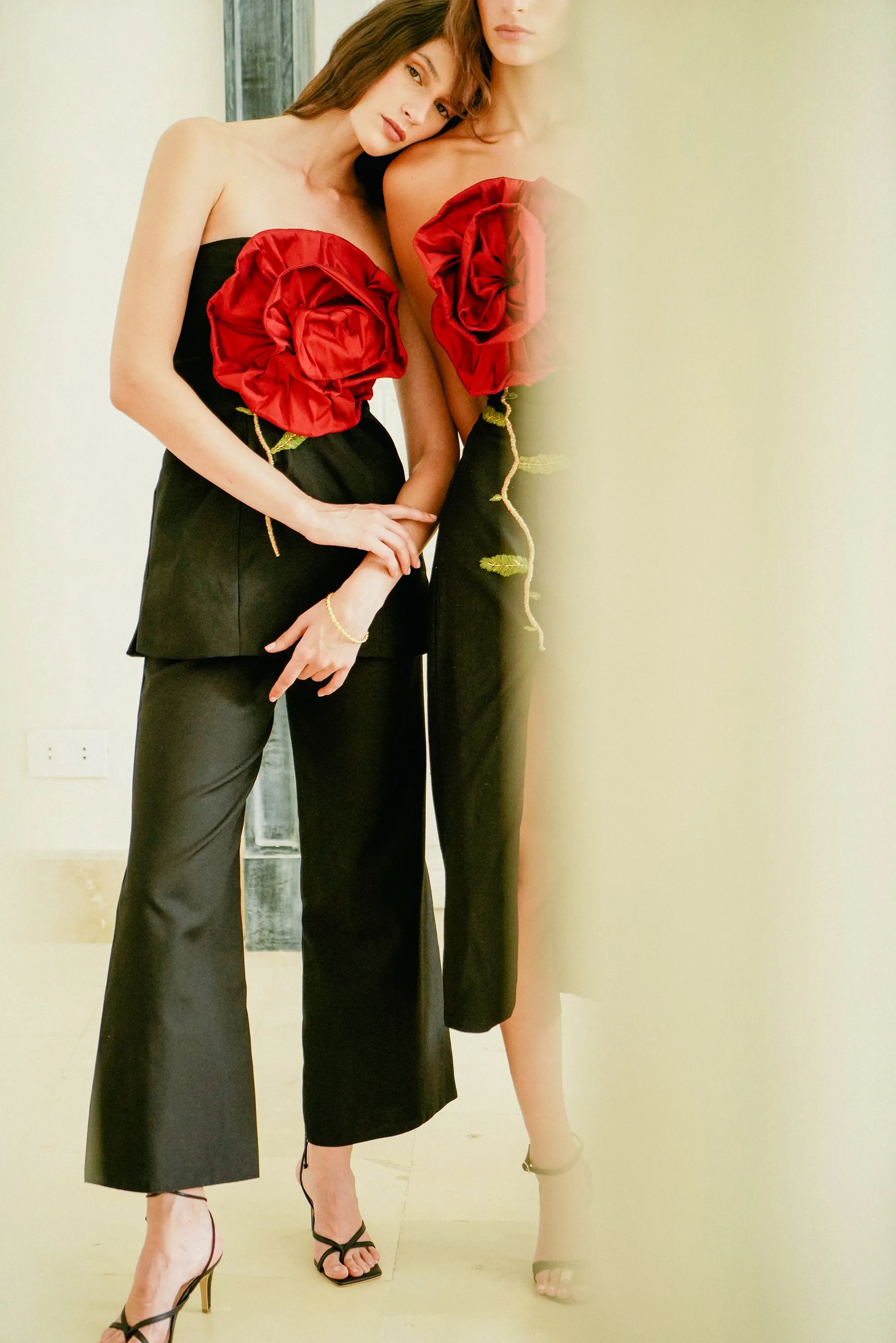 Tear Resistant Weave Rose Des Vents Bustier