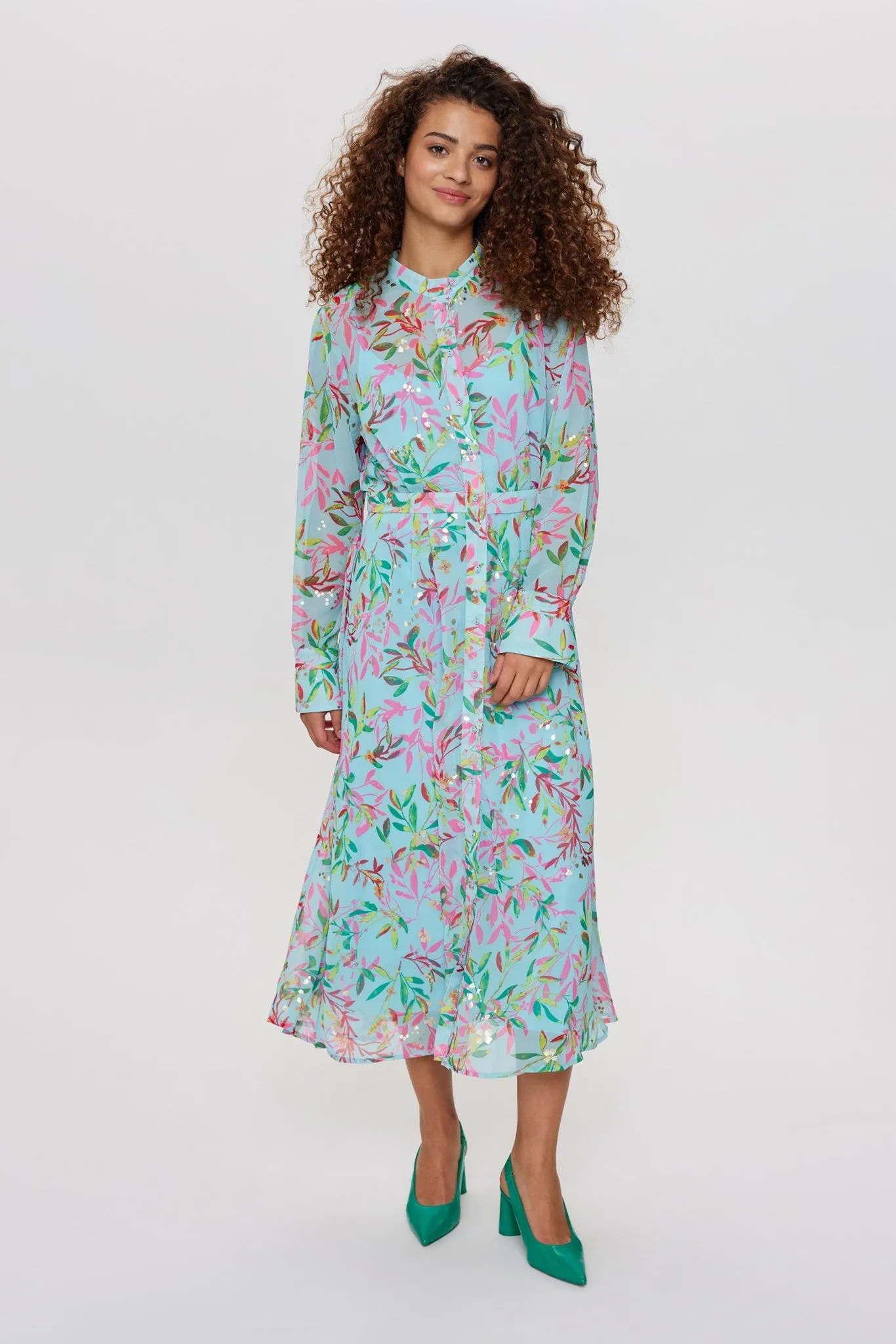 Soft Drape NUKYNDALL NEW DRESS - Iced Aqua