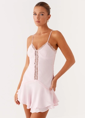 Fashion-Forward Roya Mini Dress - Pink