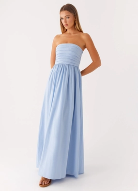 Office Mood Tamia Maxi Dress - Blue
