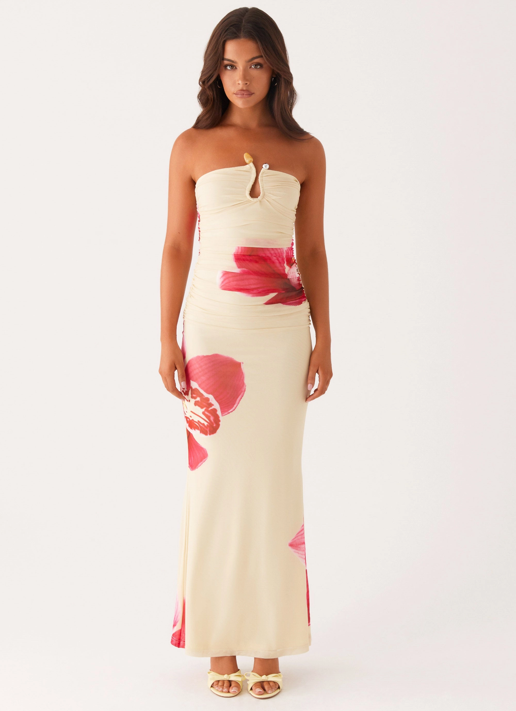 Rudy Maxi Dress - Orchid Yellow Easy Wrap