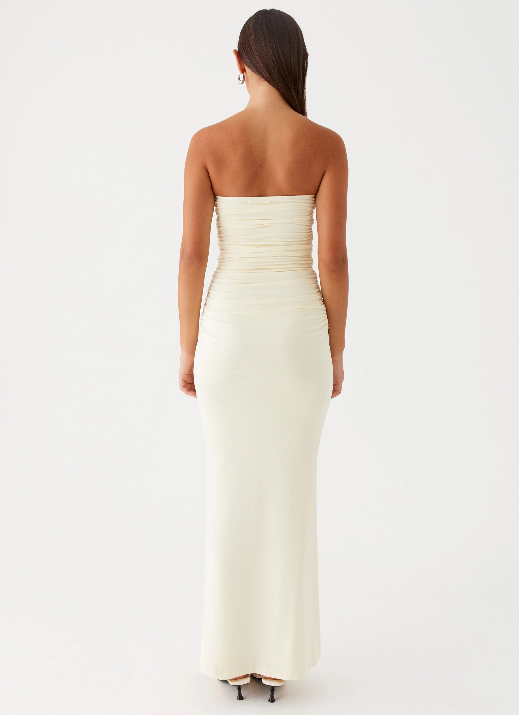 Rudy Maxi Dress - Yellow DurableStitching Side Pleats