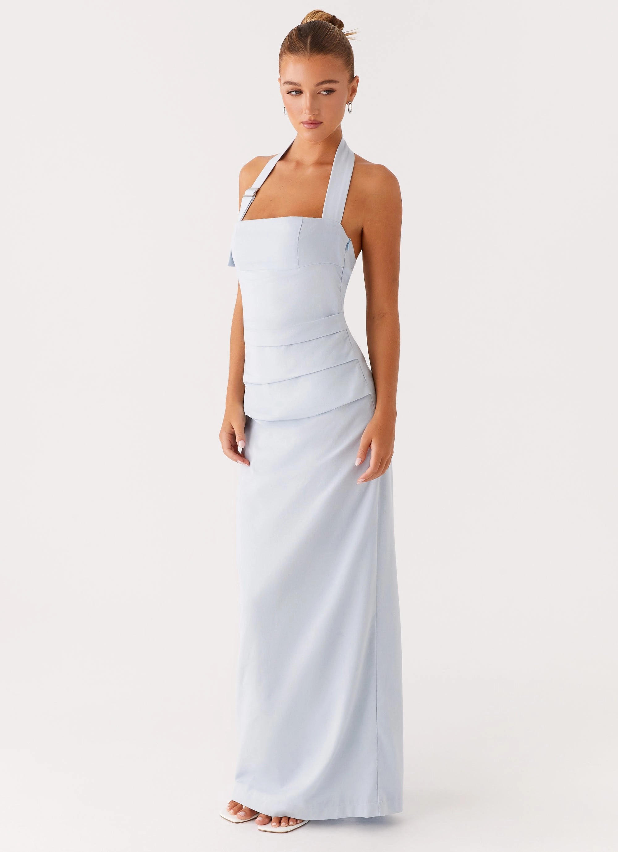 Fresh Energy Water-resistant Rumour Has it Maxi Dress - Blue
