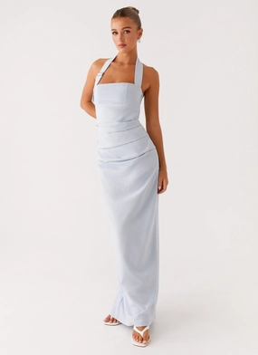 Rumour Has it Maxi Dress - Blue Blush Glow Relaxed Style Wear