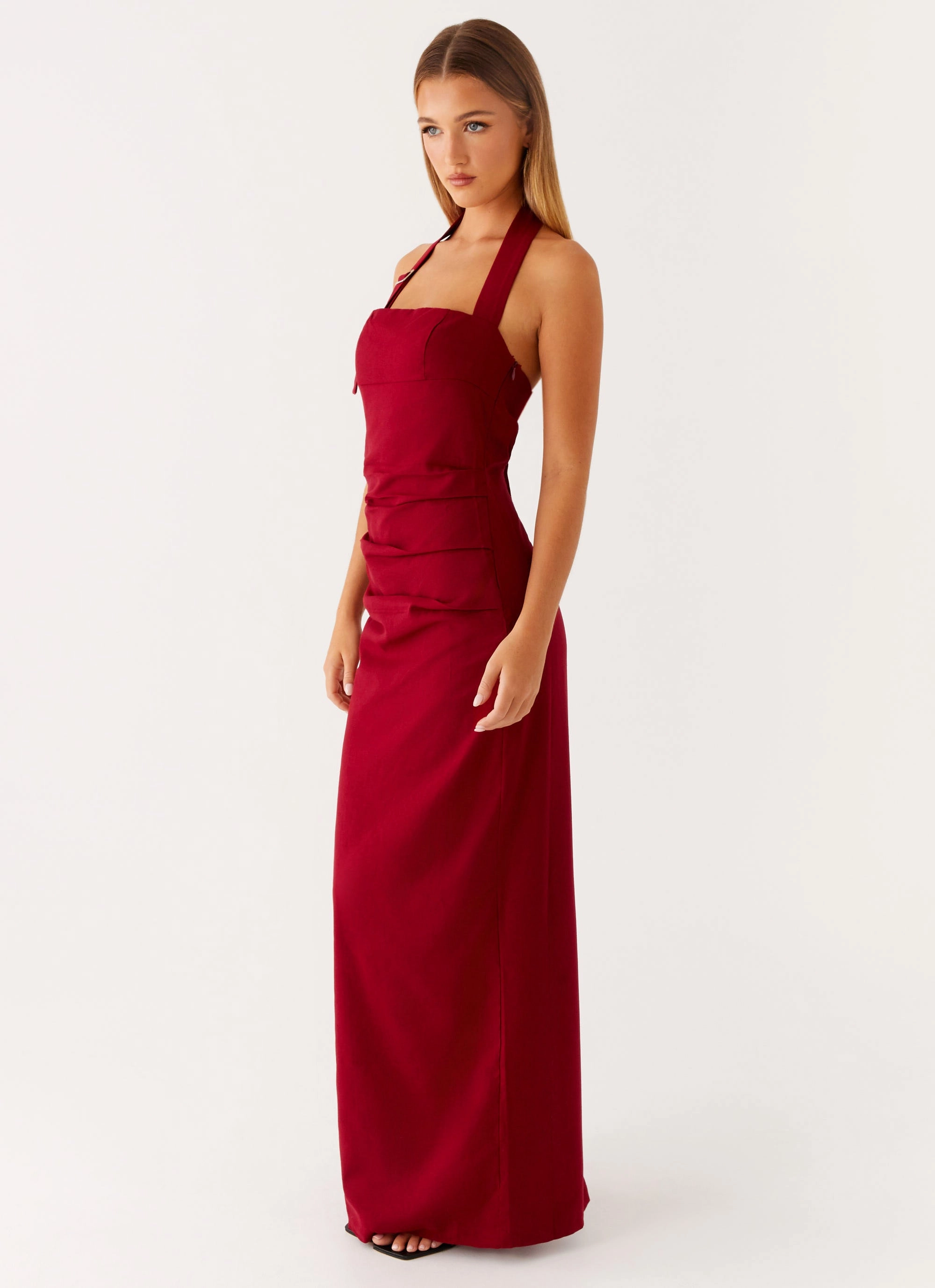 Rumour Has it Maxi Dress - Red Nature Bloom