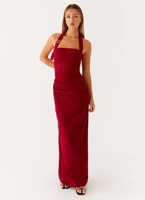 Subtle Flex All Fitwear Rumour Has it Maxi Dress - Red