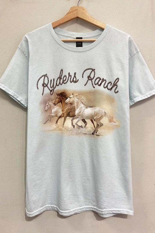 Double Chest Pocket Ryder's Wild Horses Tee S-XL