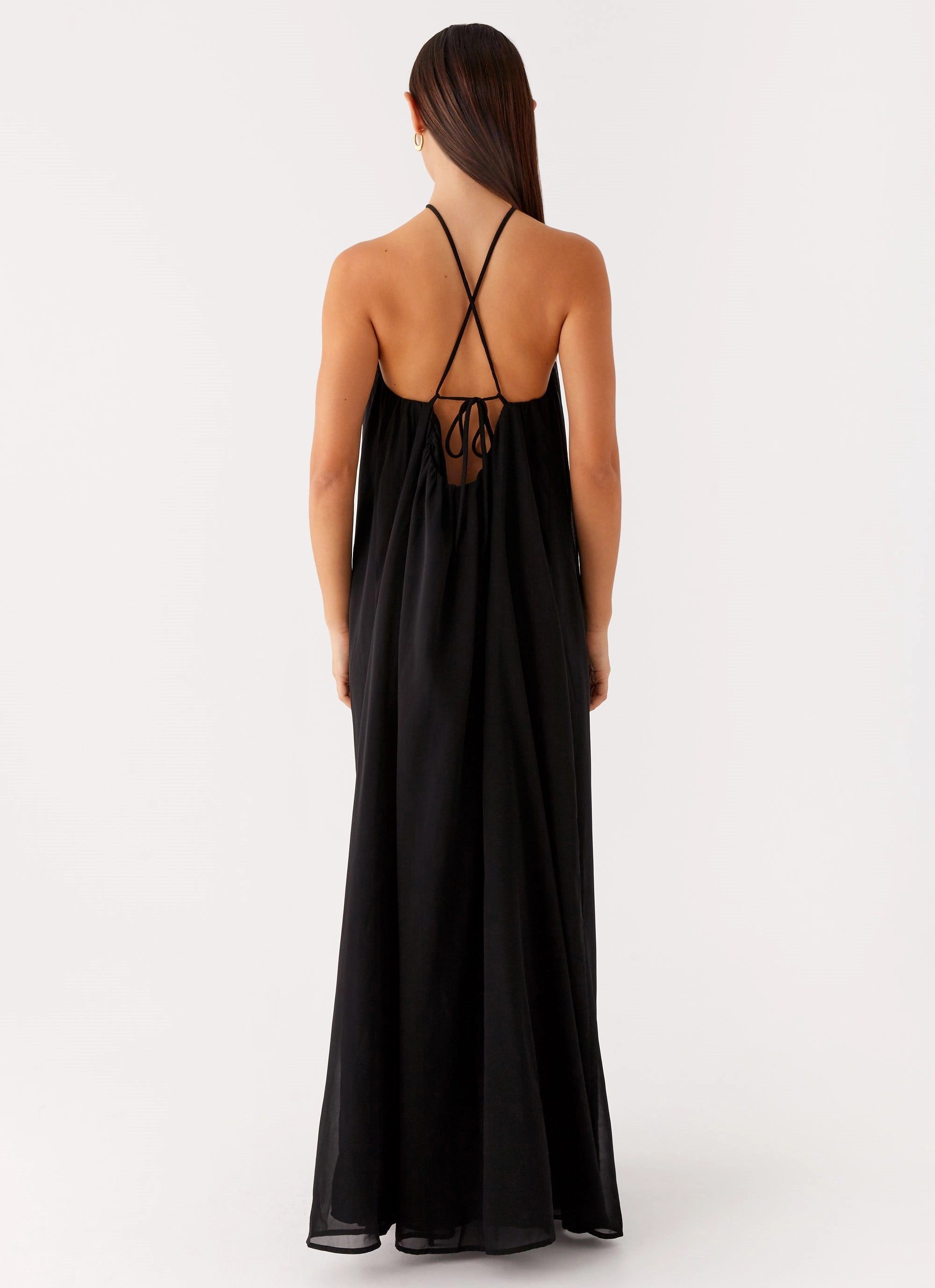 Vibrant evening gown Soft Tone Saba Maxi Dress - Black