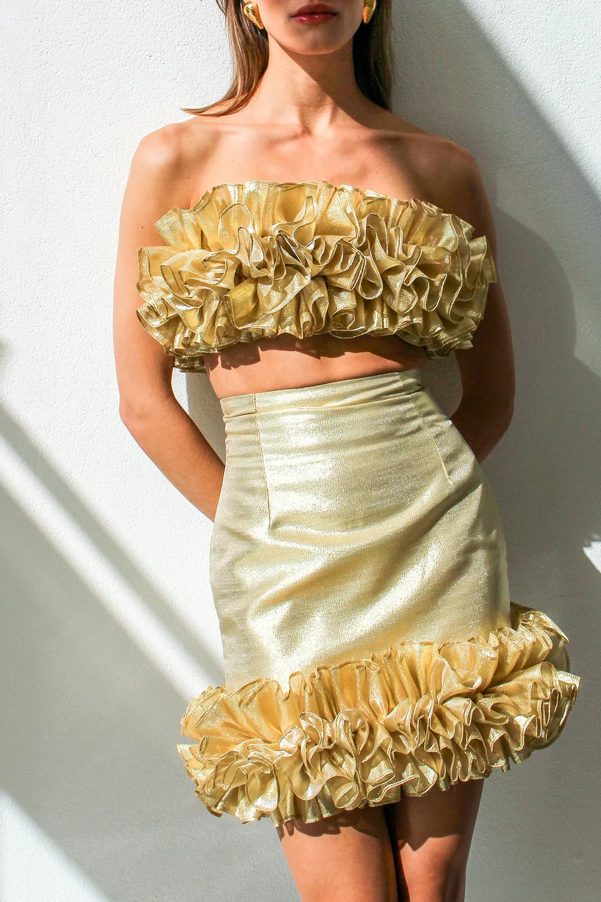 Sable Chaud Mini Skirt Elastic cuffs