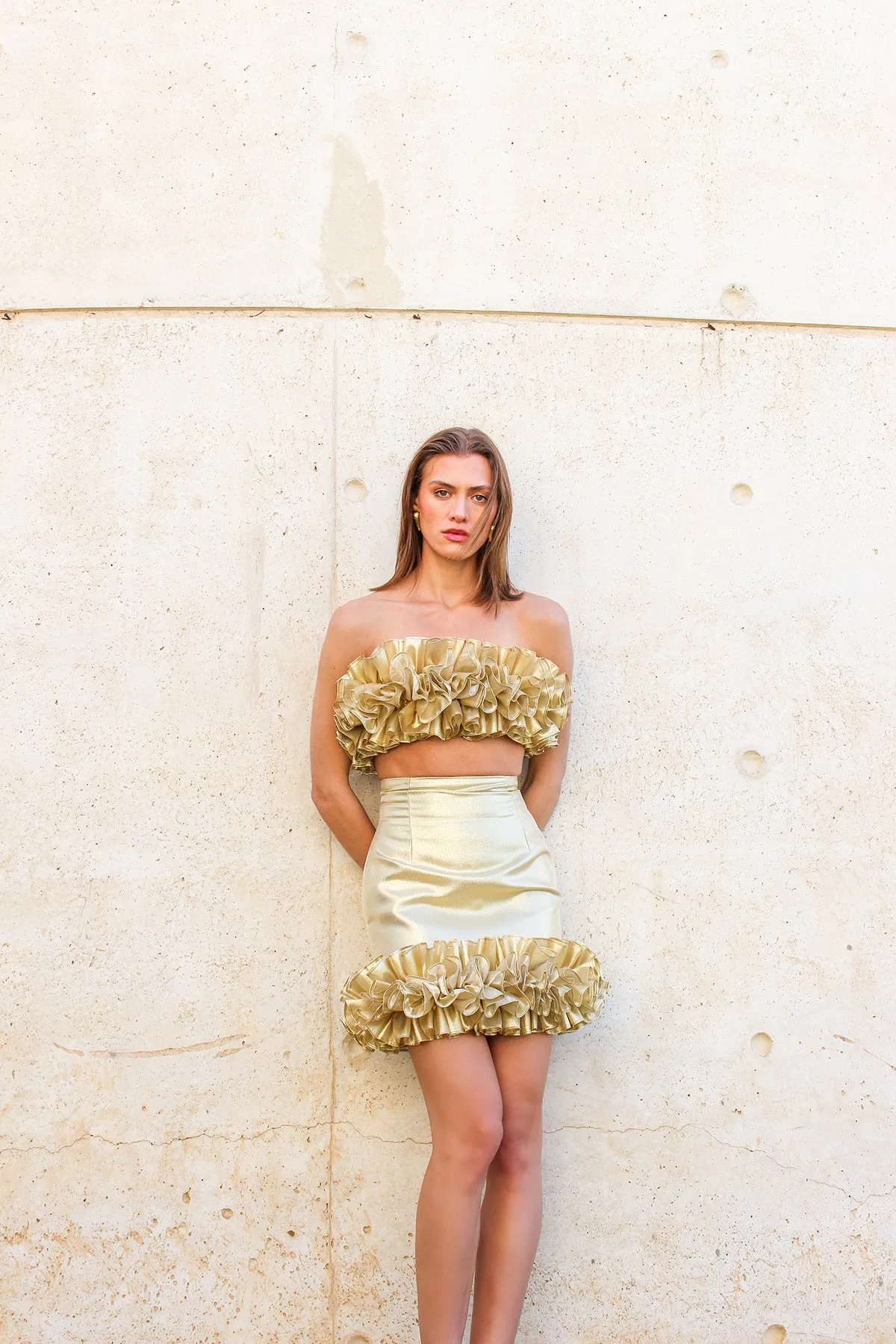 Hidden Ventilation Zones Sable Chaud Mini Skirt