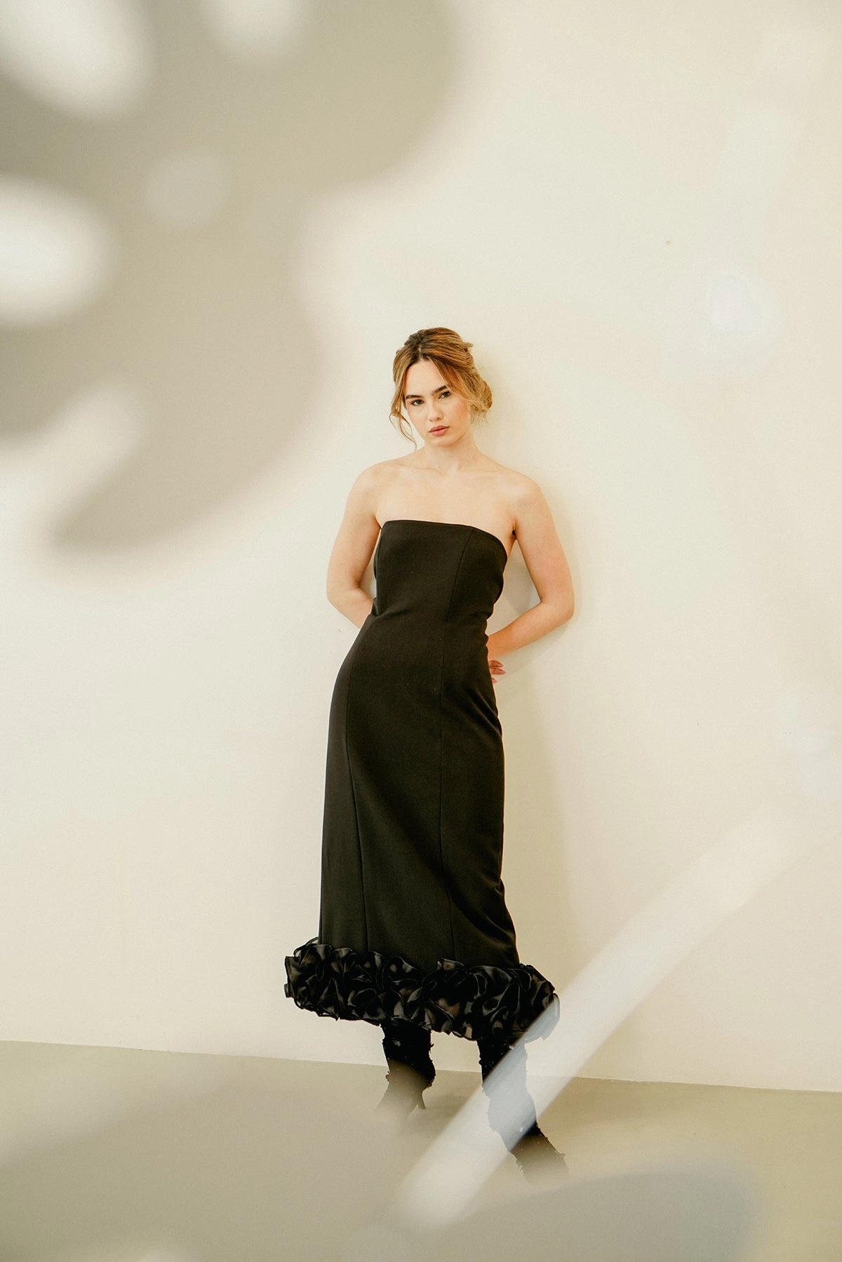 wrap waist Sable Chaud Dress