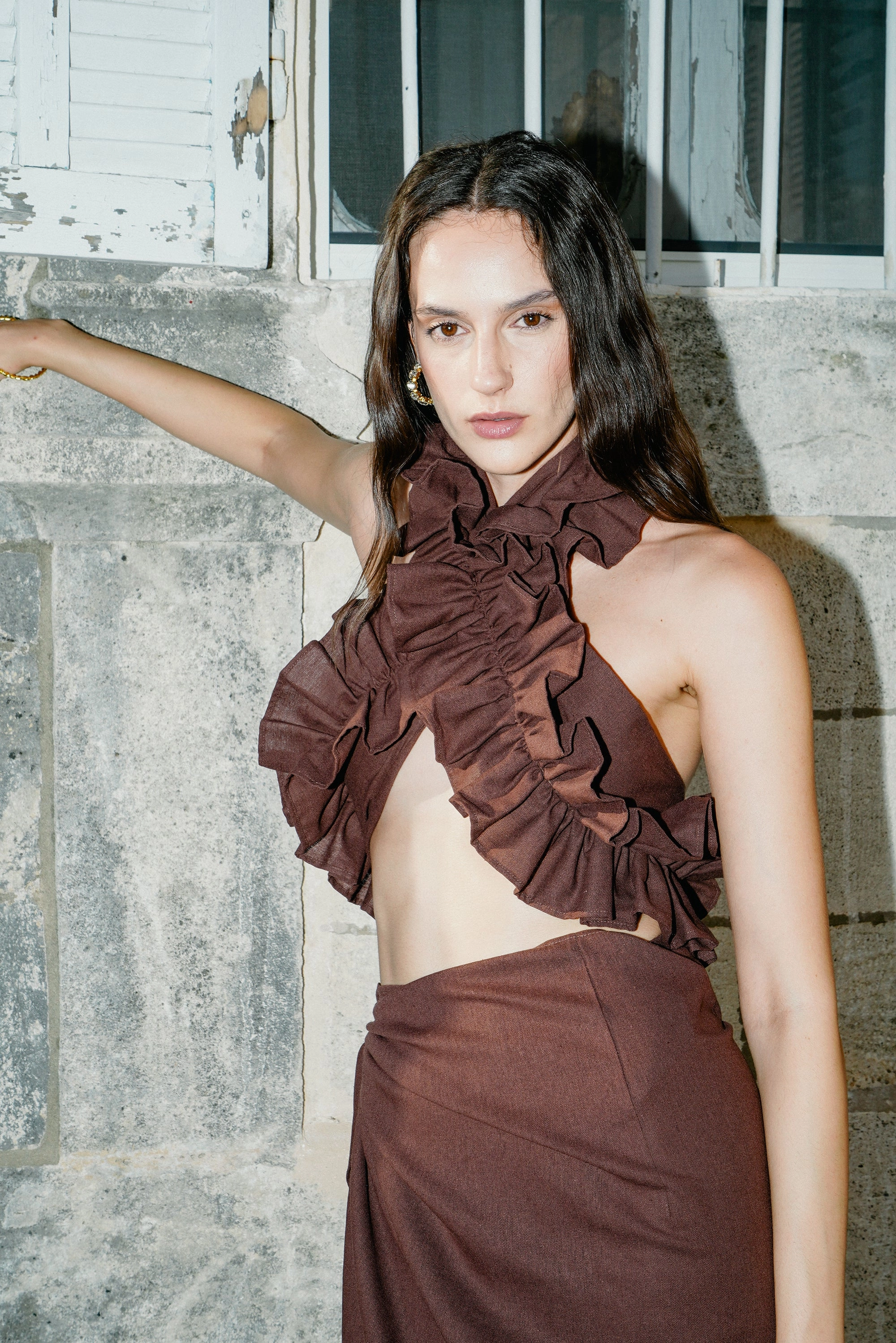 Loose Sweater Eco Friendly Fabric Sable Chaud Top