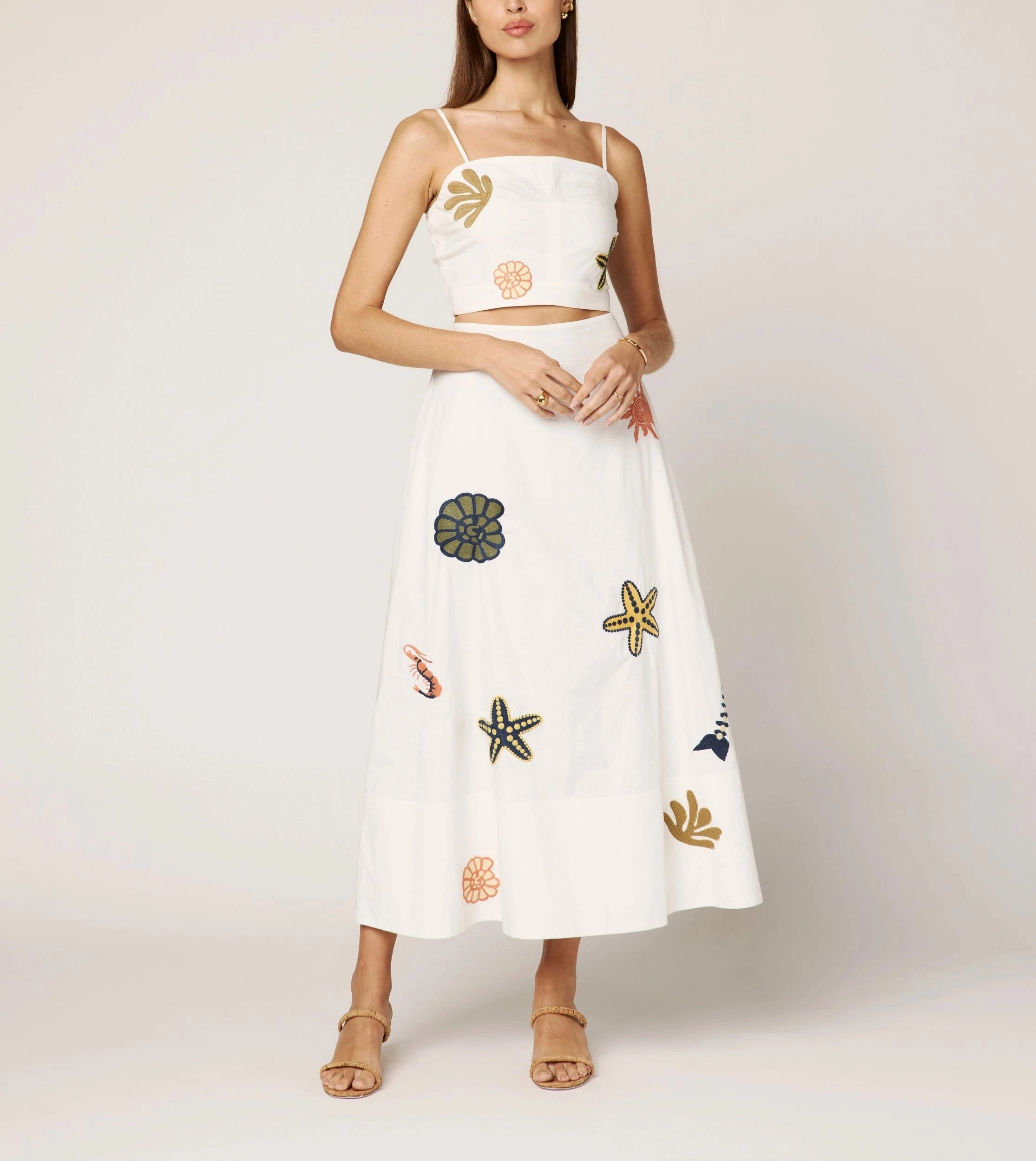 Sage Top | Ivory Multi AdjustableCuffSystem FrenchTerryTexture