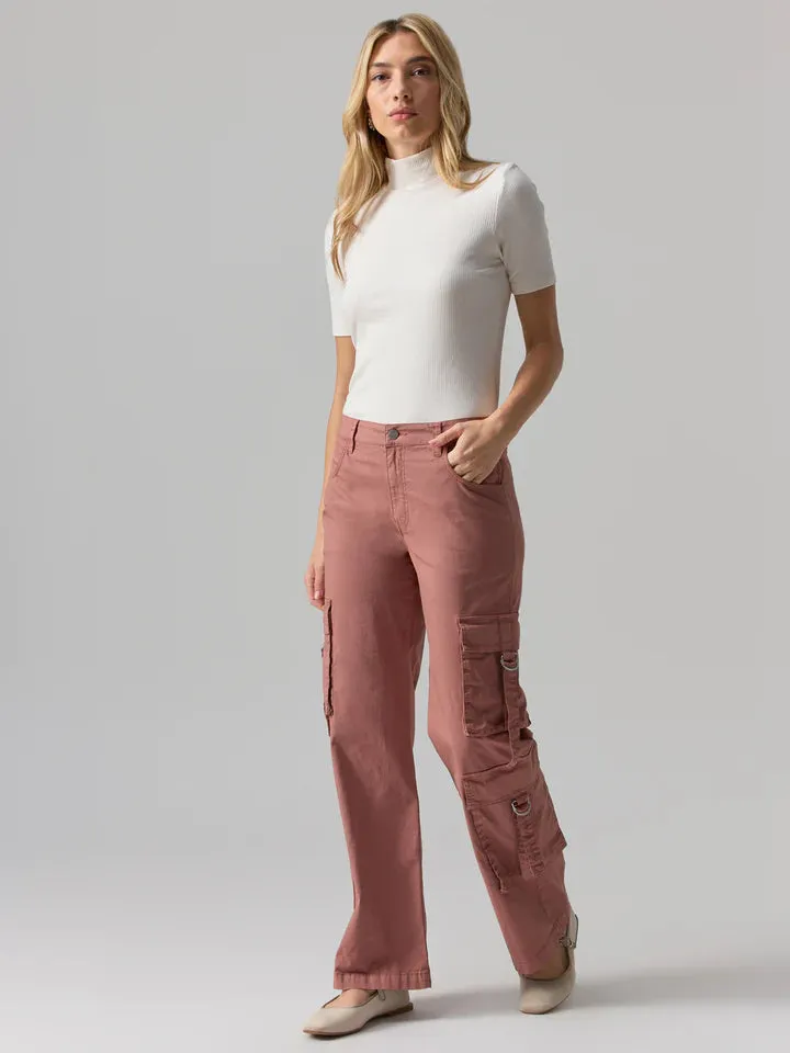 HighNeckCut Variable Tension Adjustment Sanctuary Essential Short Sleeve Mock Neck