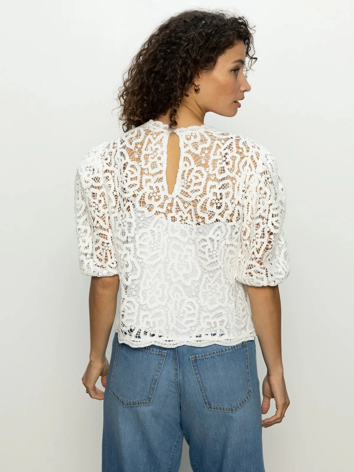 Sanctuary Cherished Lace Tee Soft Blended Fabric