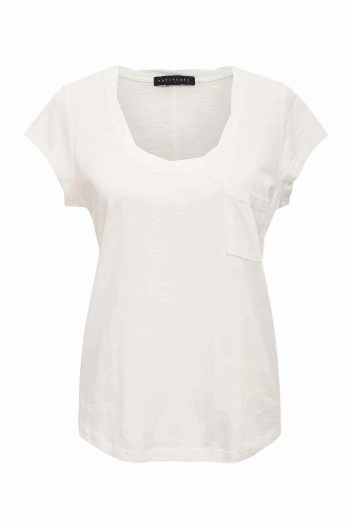 Abrasion Resistant Fabric YarnDyed Stripes Sanctuary Traveler Twist Tee