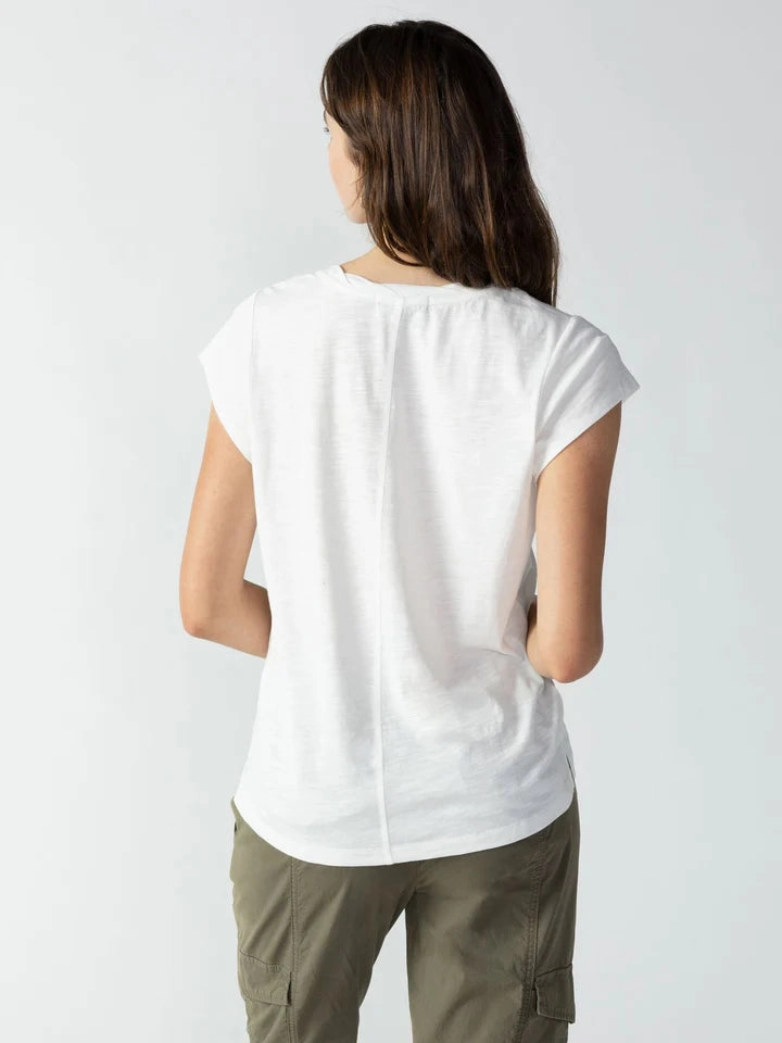 Sanctuary Traveler Twist Tee Foldable Cuff Design