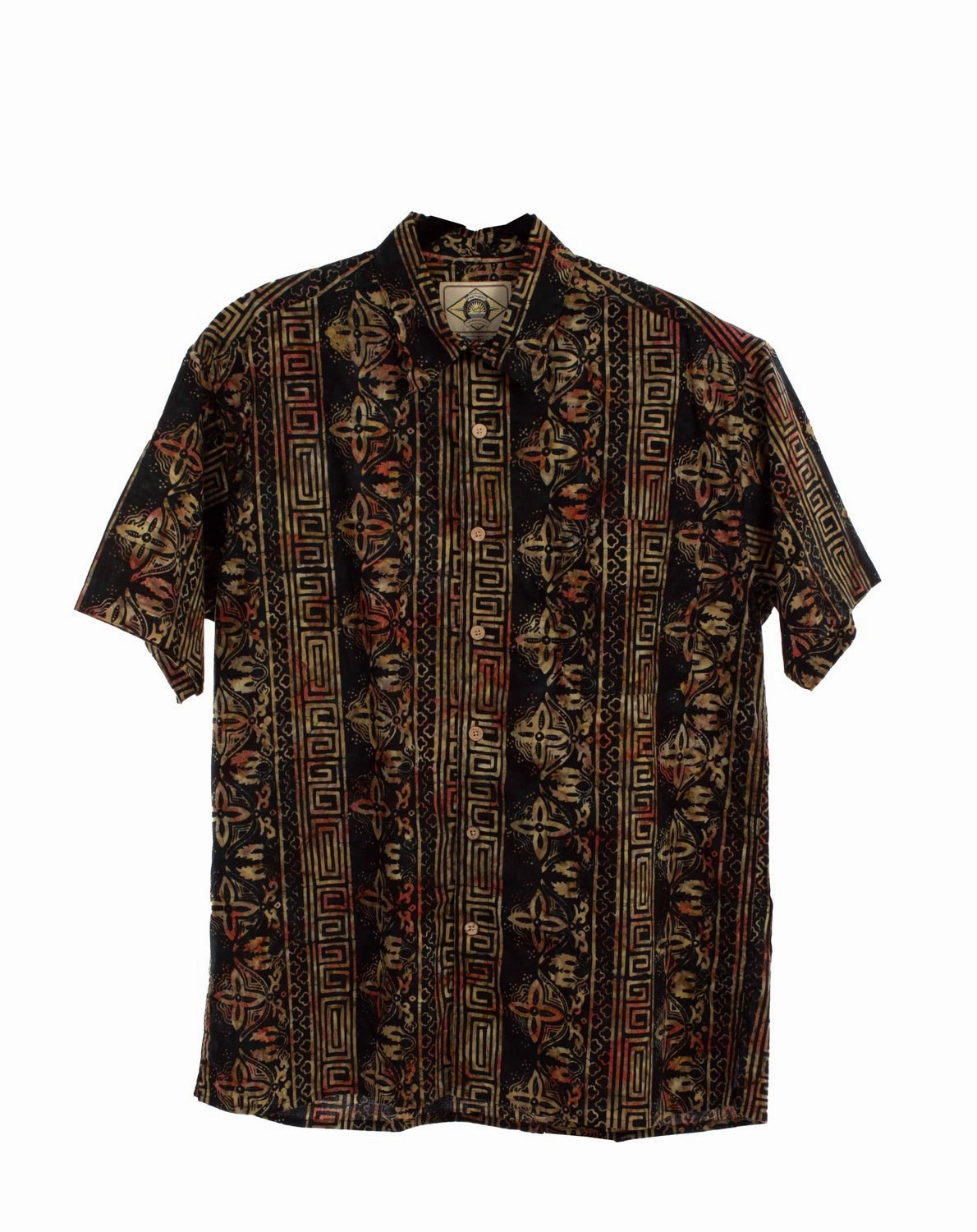Scully Mens Special Batik Black 100% Cotton S/S Shirt Affordable Fashion All day wearability