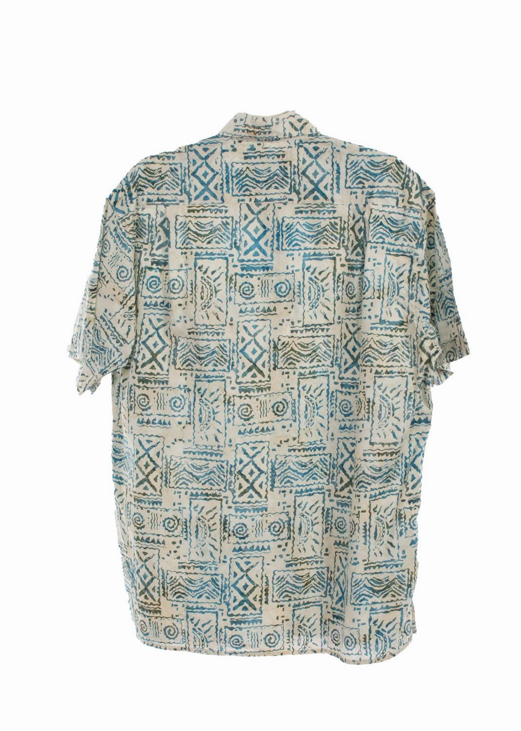Scully Mens Special Batik Off White 100% Cotton S/S Shirt Graduation Ceremony
