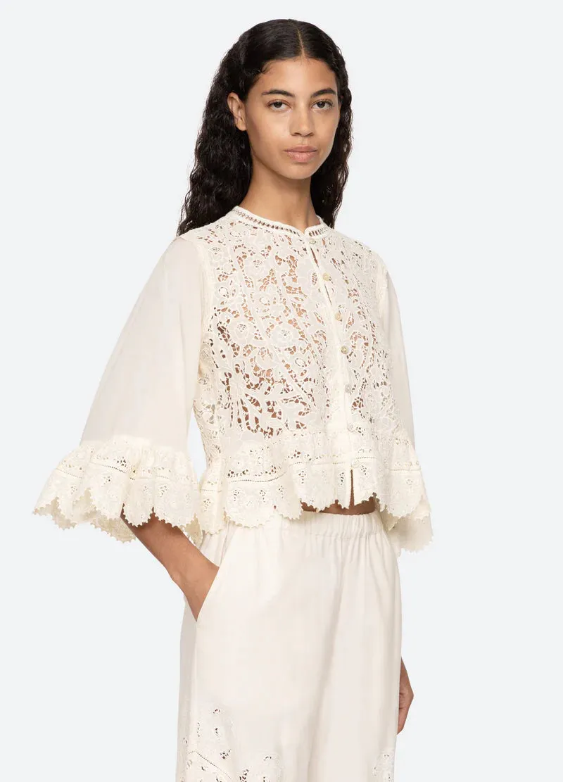 EcoFriendly Material Versatile Layering Piece Sea NY Shanna Top