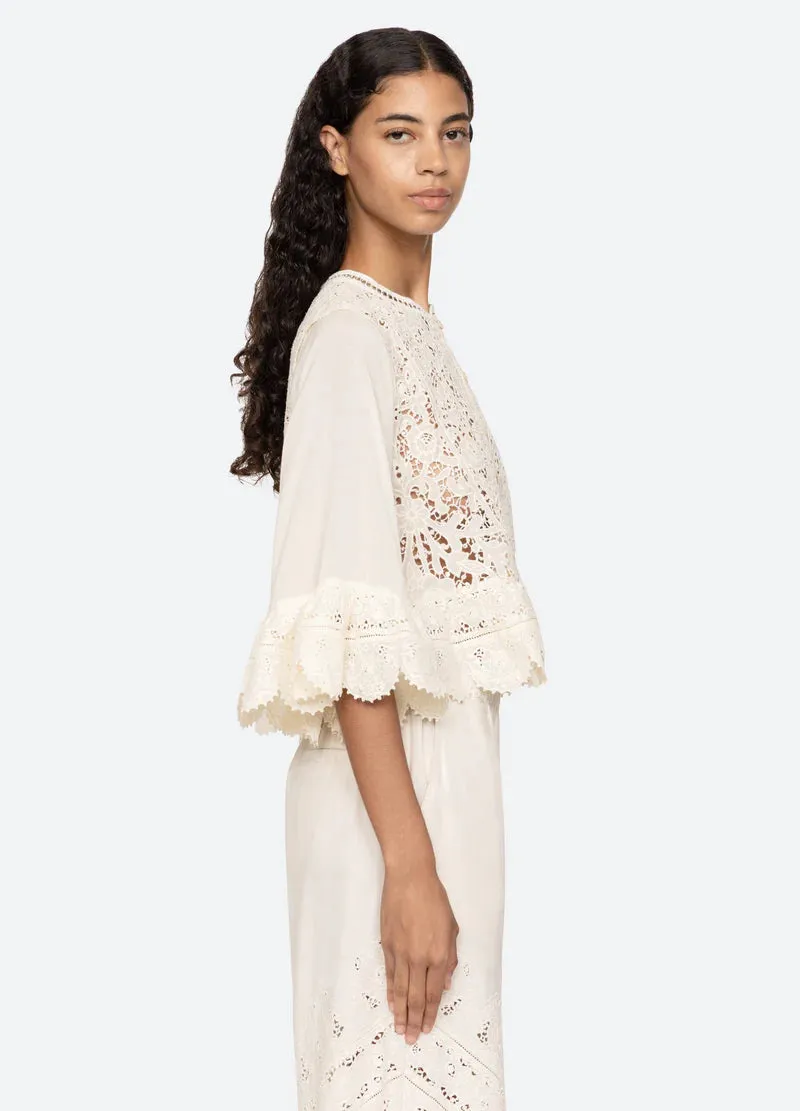 Sea NY Shanna Top Printed Blouse