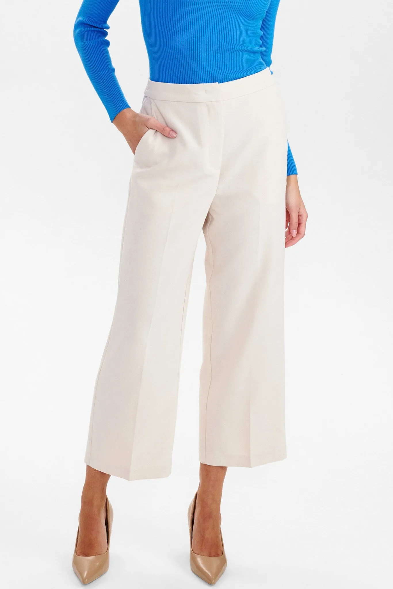 EcoFriendlyMaterials Relax Fit Design NURONJA PANTS  - Oyster Gray