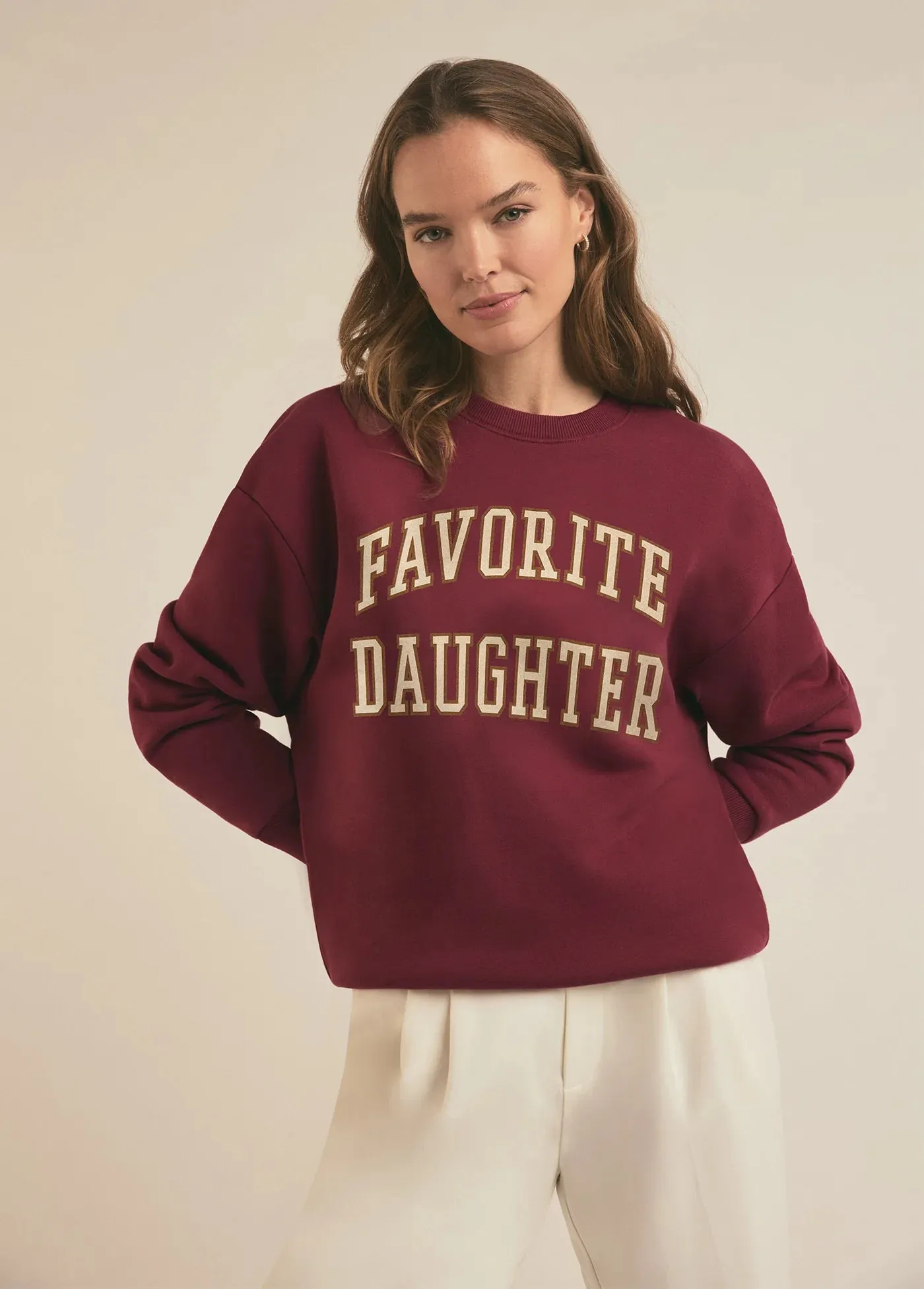 Favorite Daughter Collegiate Sweatshirt Easy Comfort