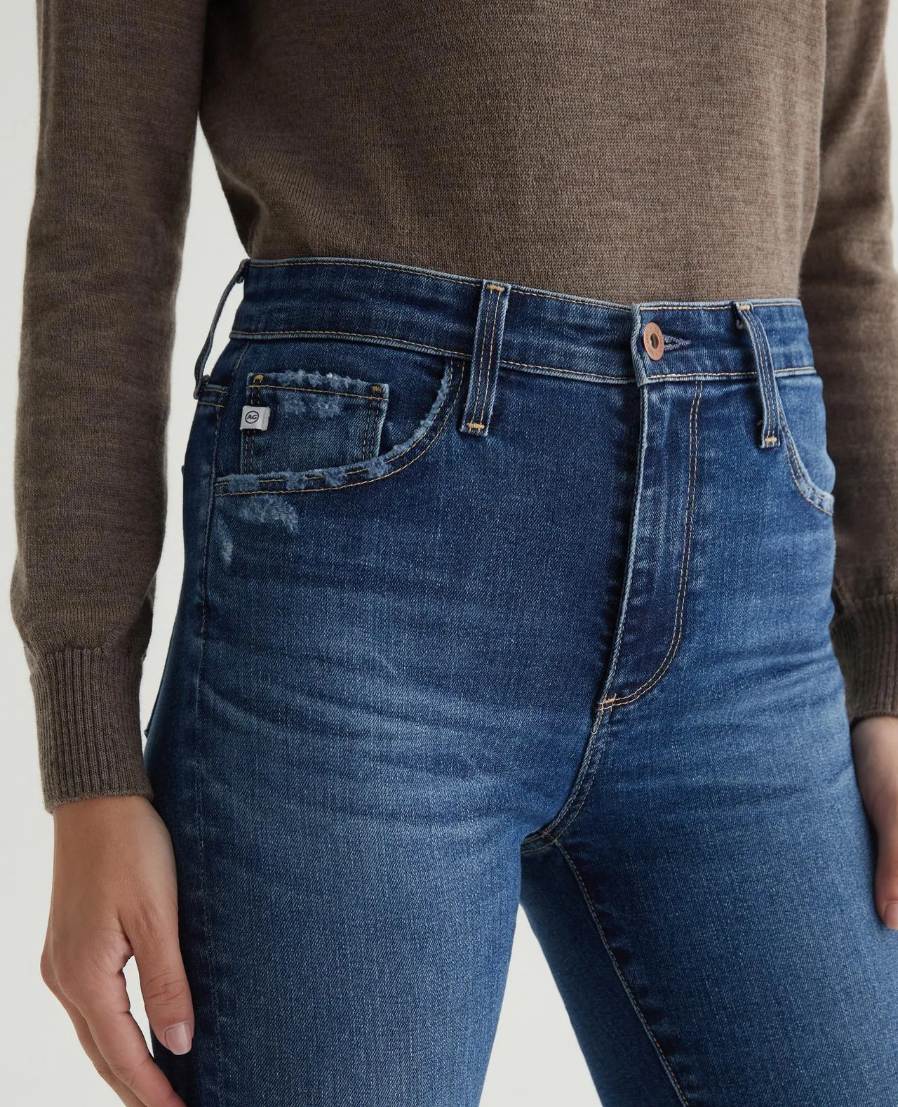 Work Meeting Trendy Modern Minimalist AG Jeans Farrah Boot - Brighton