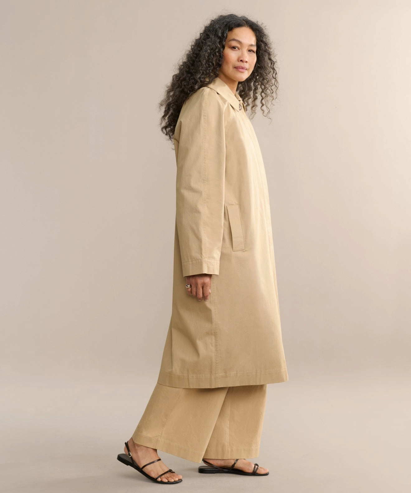Durable Fabric Easy Layering Leo Trench Coat
