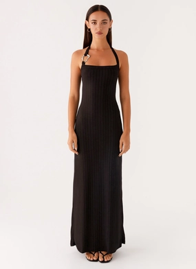 Tailored Piece Selene Maxi Dress - Black