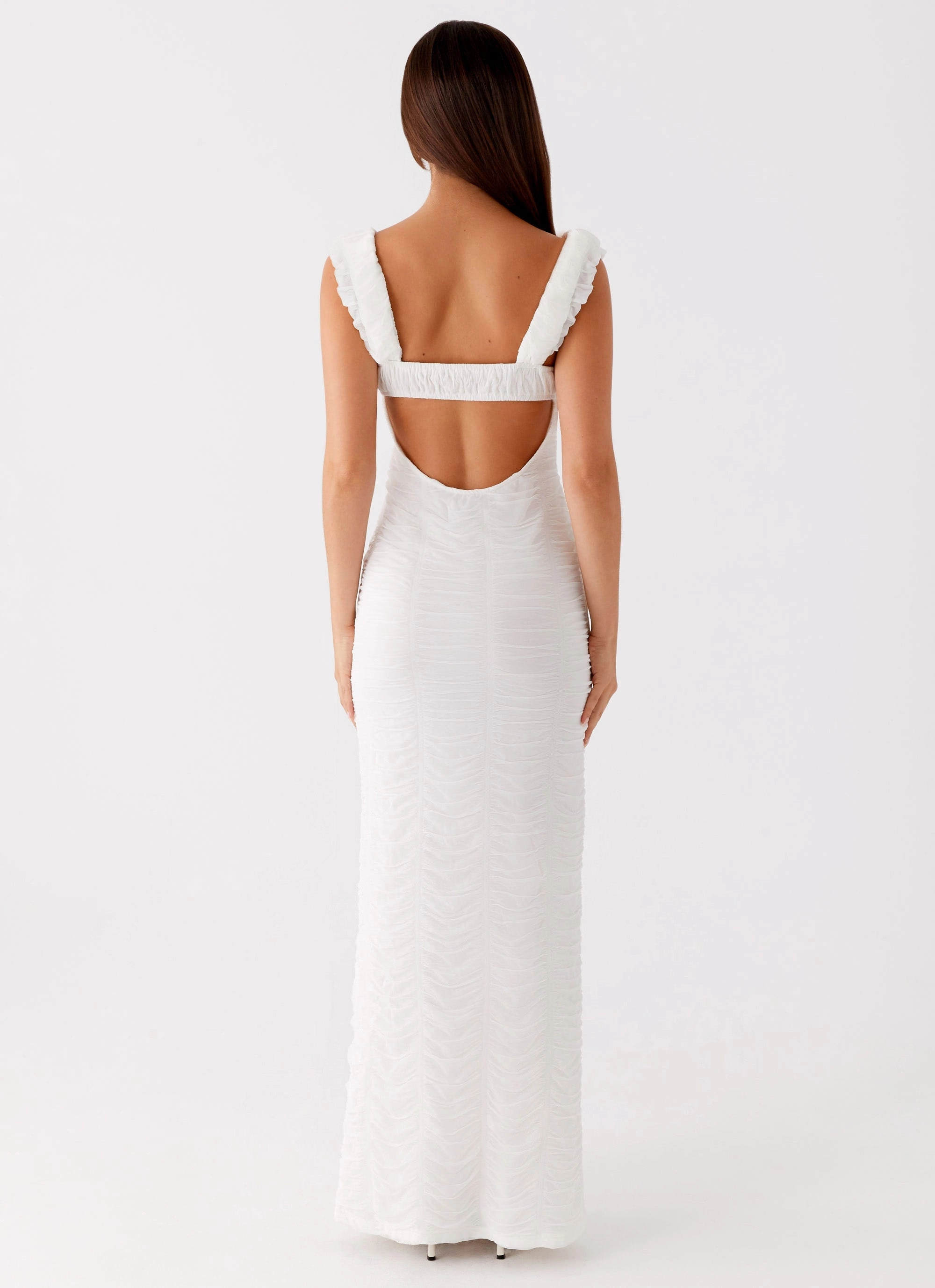 Subtle tone Senses Midi Dress - White