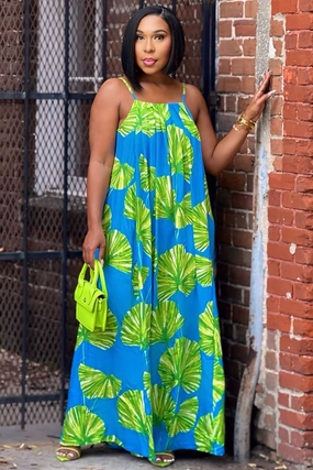 Feminine Style Shawanna Island Glow Maxi Dress