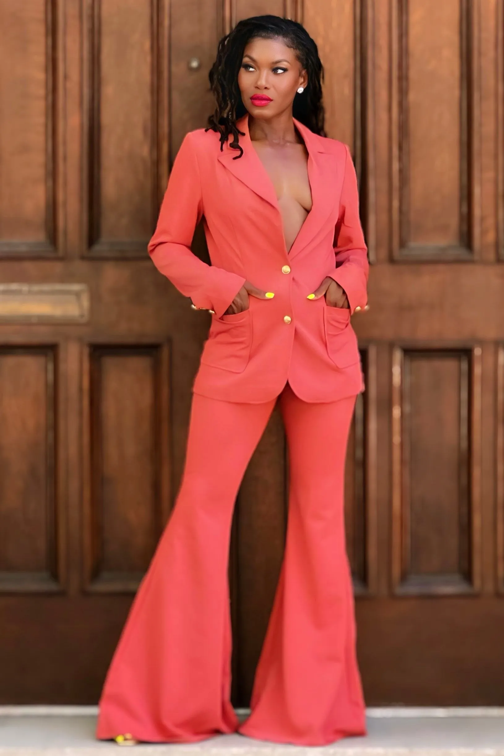 Sheeba Boss Chick Power Suit No Wrinkle Non slip grip