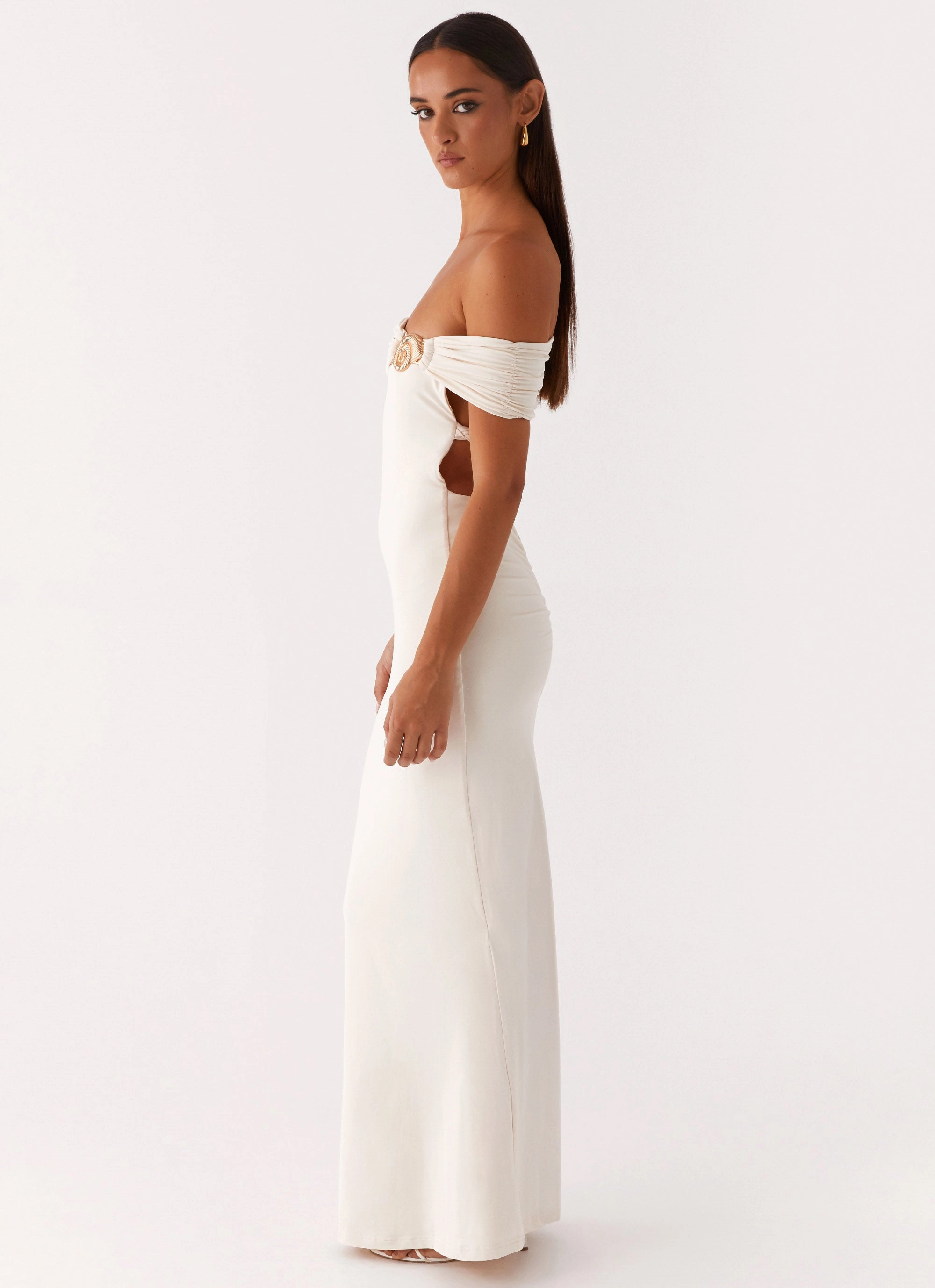 Flowing Layers Illusion Maxi Dress - Ivory