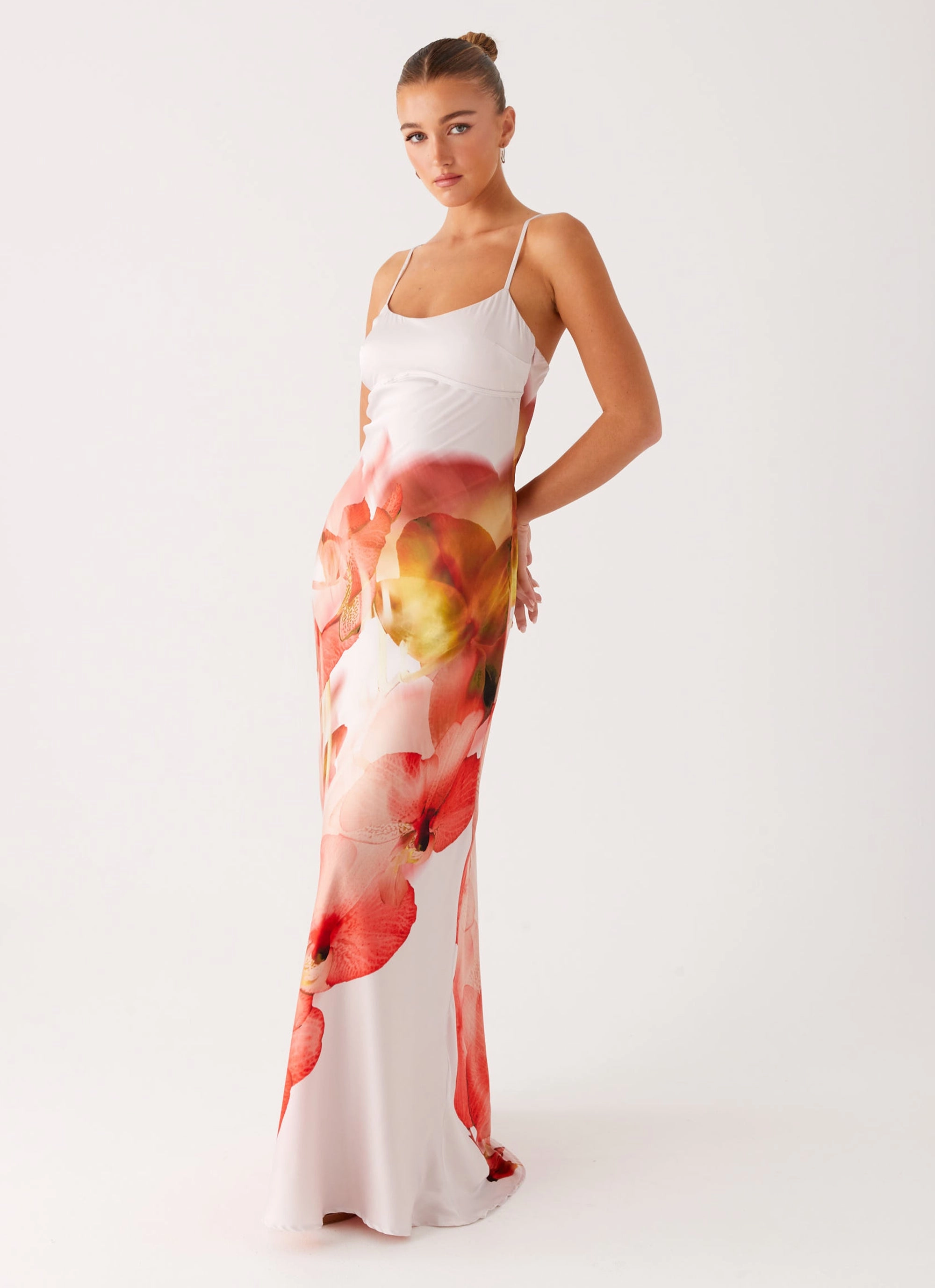 Pacha Maxi Dress - Peach Rose All Season Sculpted Form