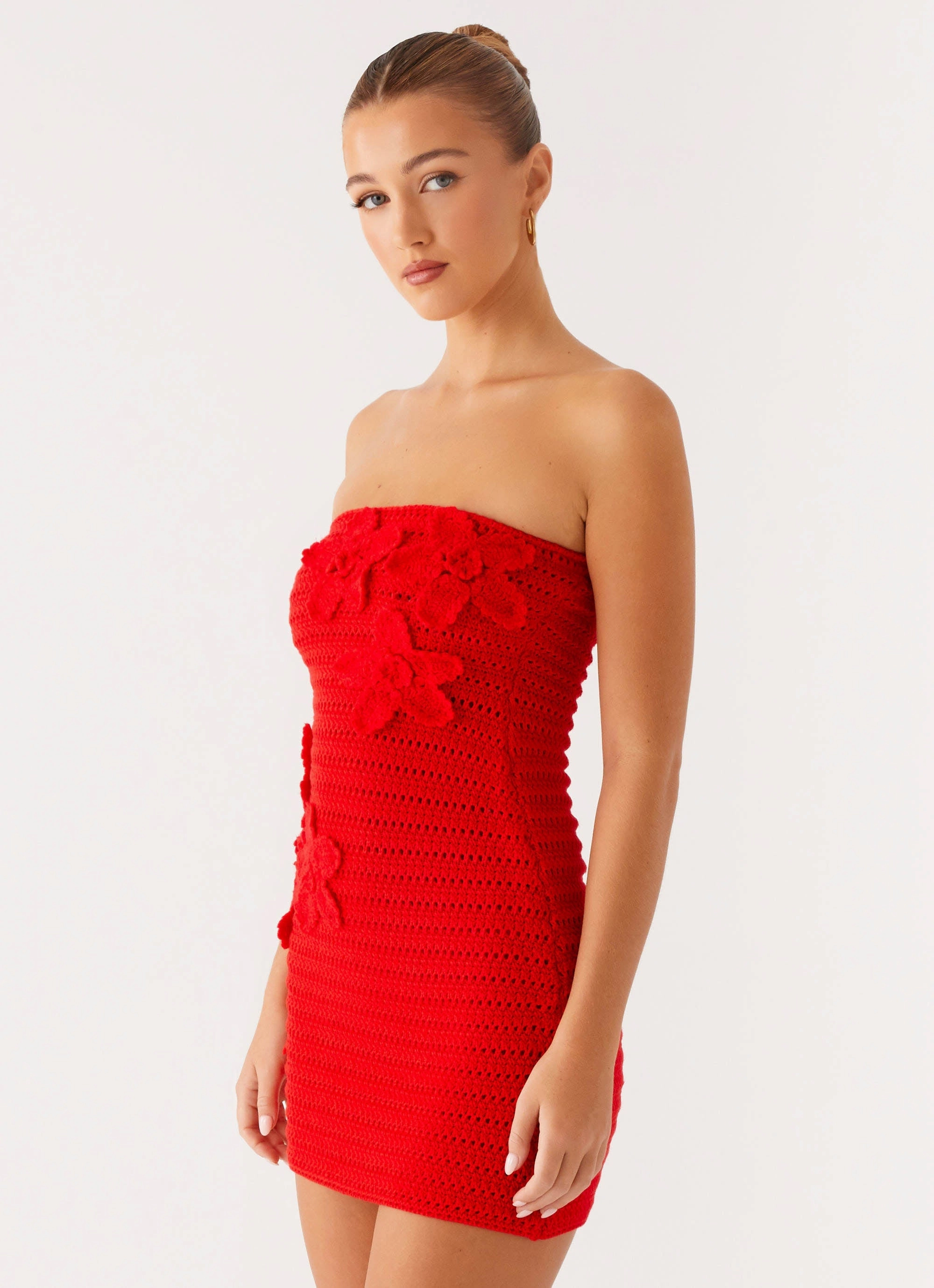 Sicily Mini Dress - Red Soft Motion