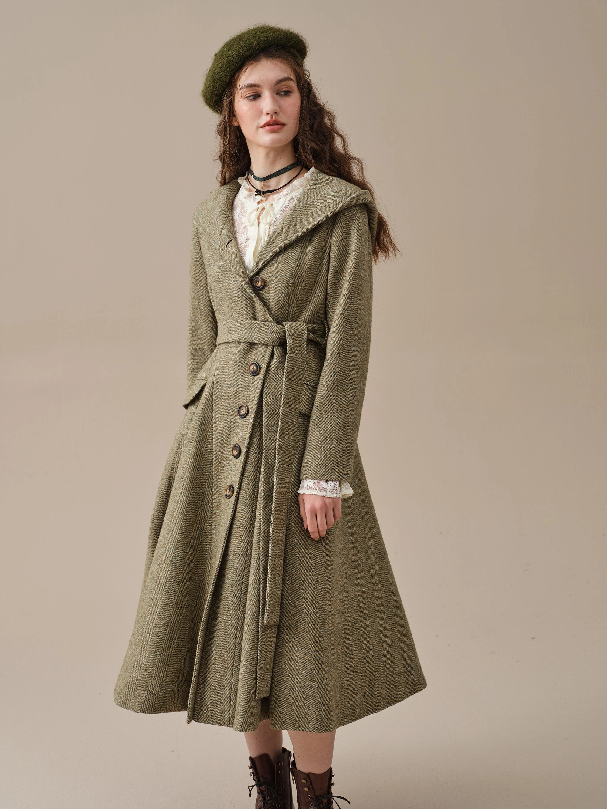 Modern Texture Cashmere Blend Sierra 17 | 100% wool classic coat