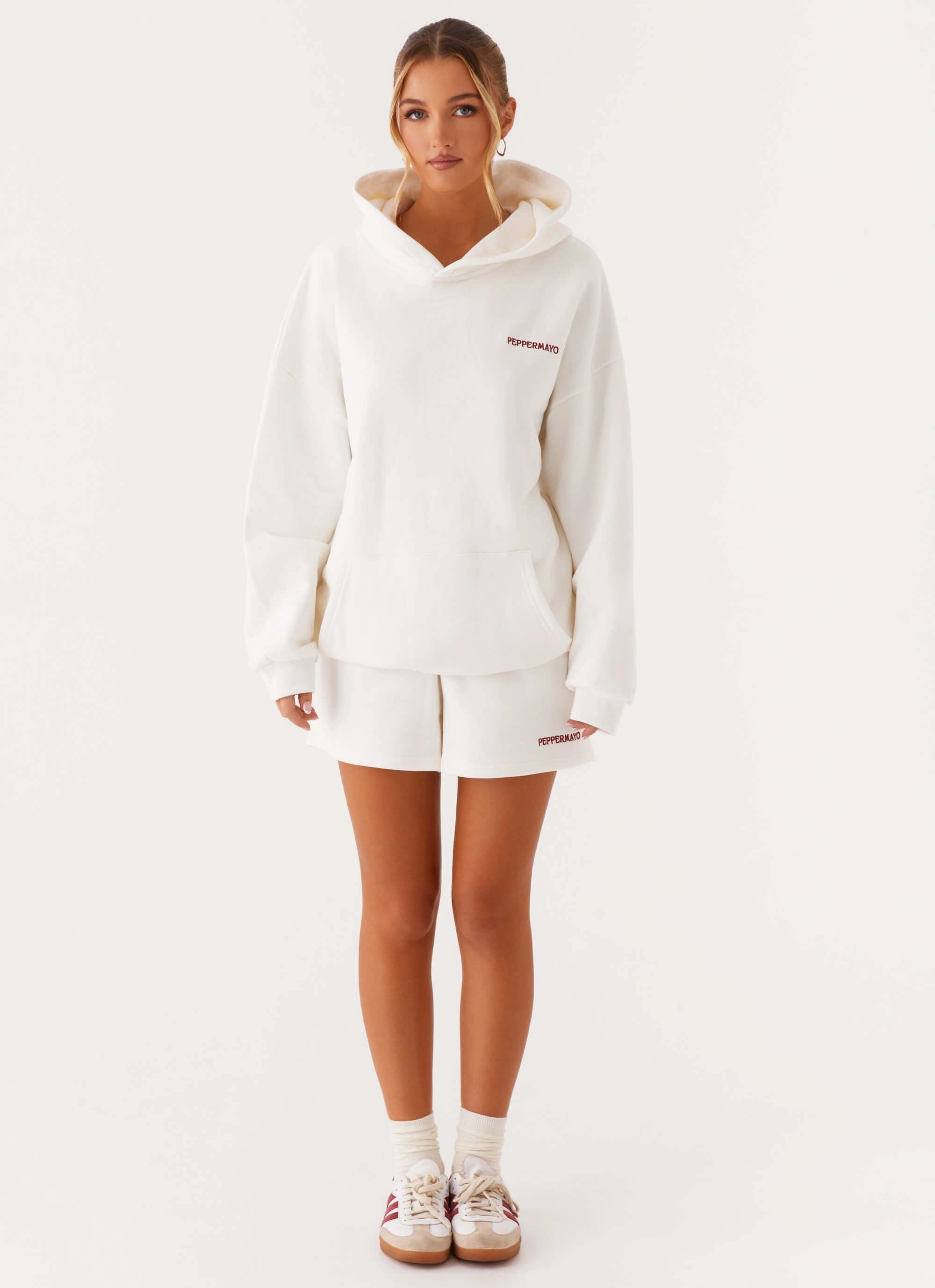 Signature Oversized Hoodie - Ivory Organic Cotton Yarn Seasonal Comfort