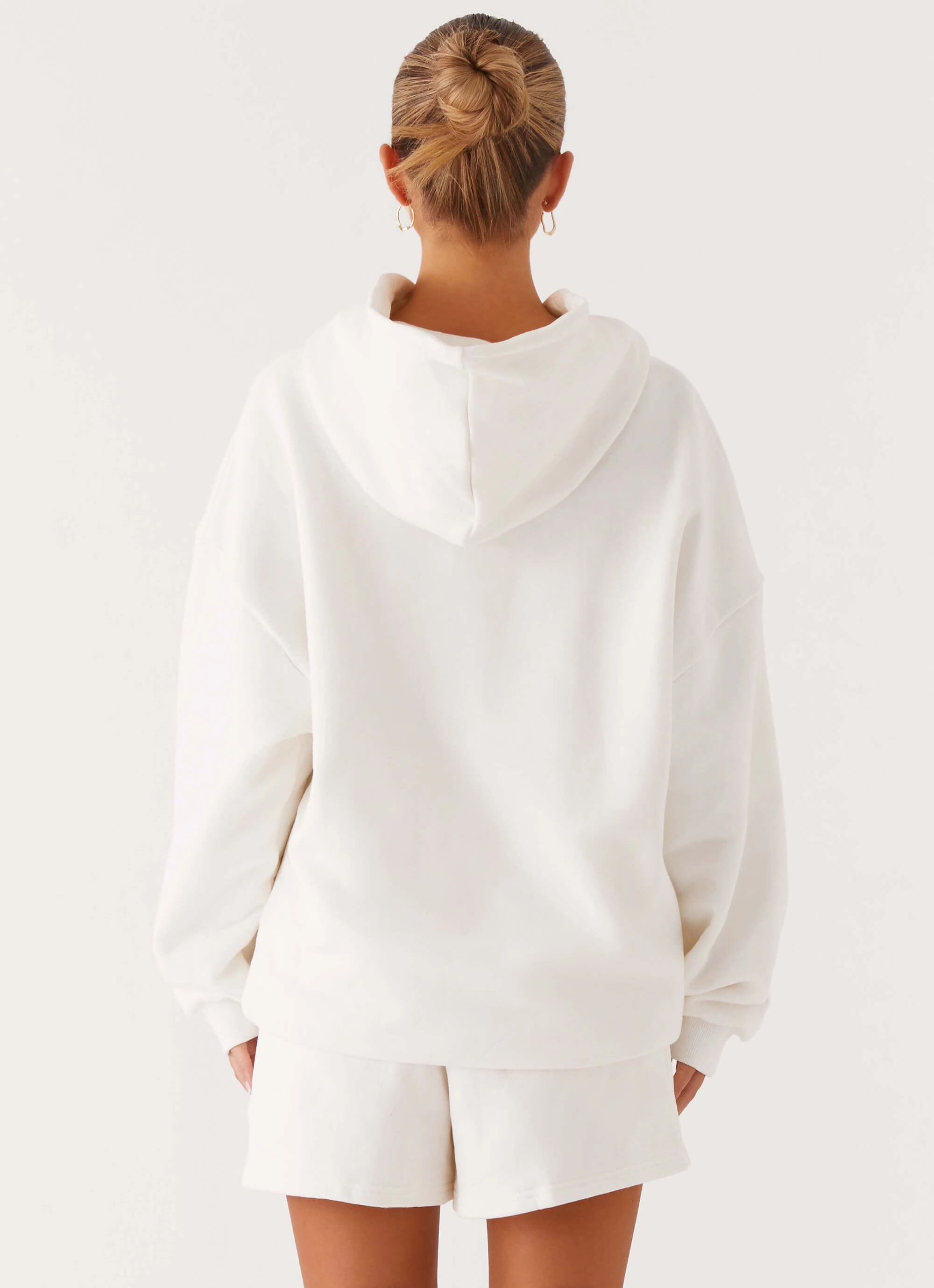 Signature Oversized Hoodie - Ivory Organic Cotton Blend