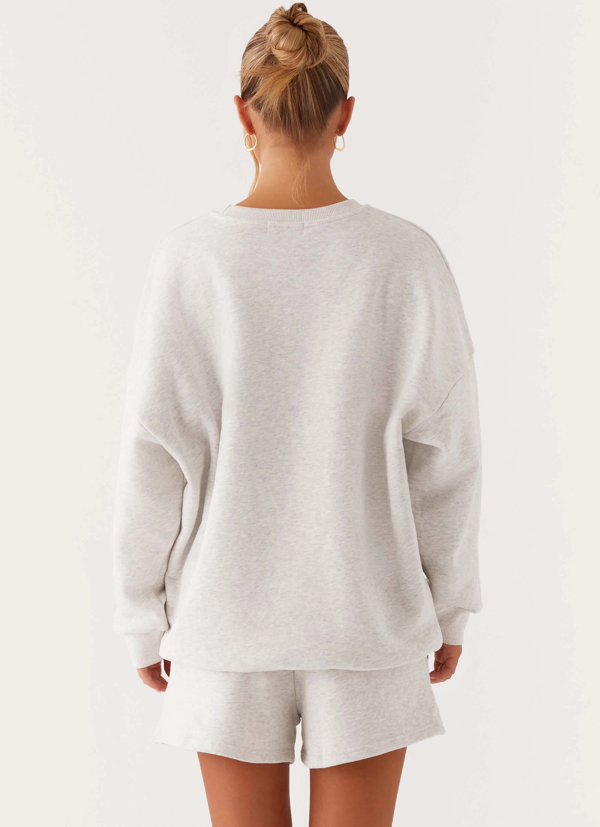 Modern Comfort Signature Oversized Sweatshirt - Grey