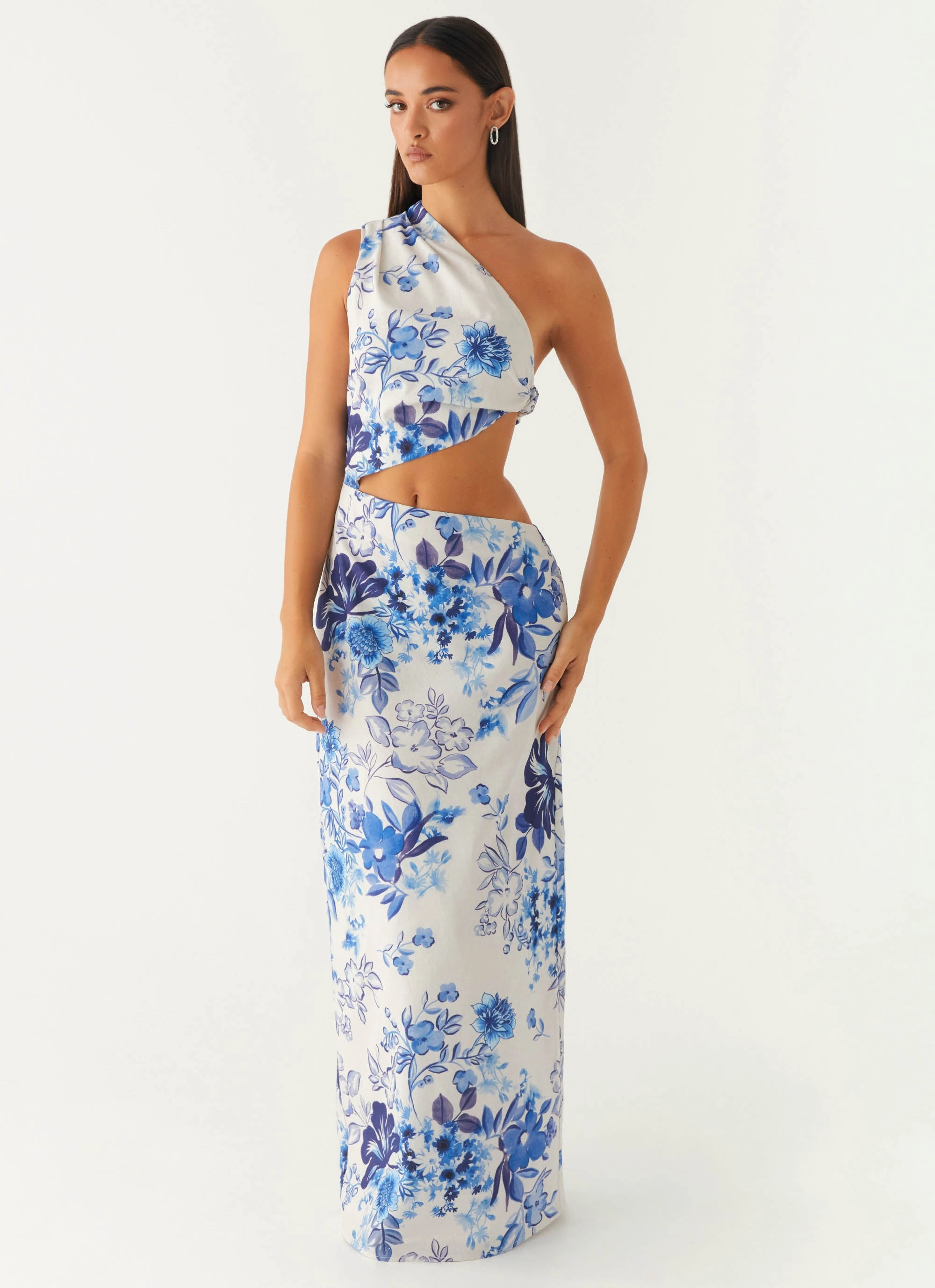 Light Touch All Summer Long Maxi Dress - Serene Sky Floral