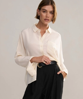 Reinforced Shoulder OrganicCotton Silk Sloane Shirt